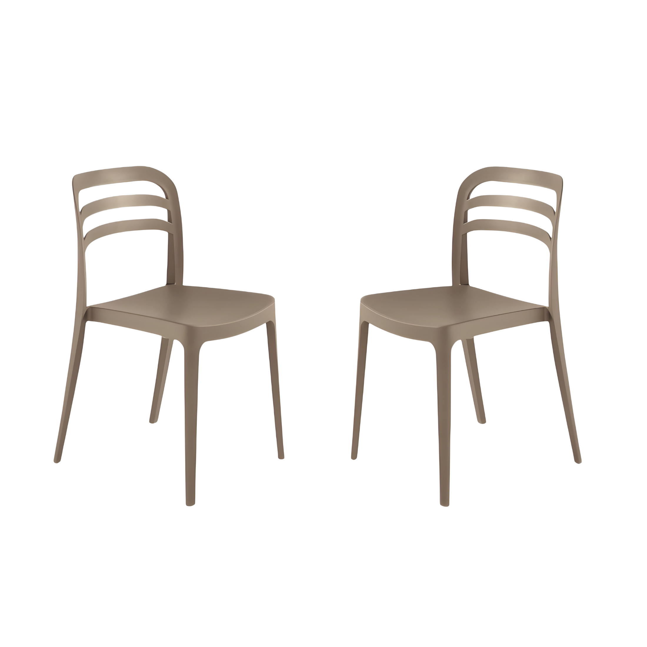 Set di sedie da pranzo "Guapa" in polipropilene cm 50x51 82h