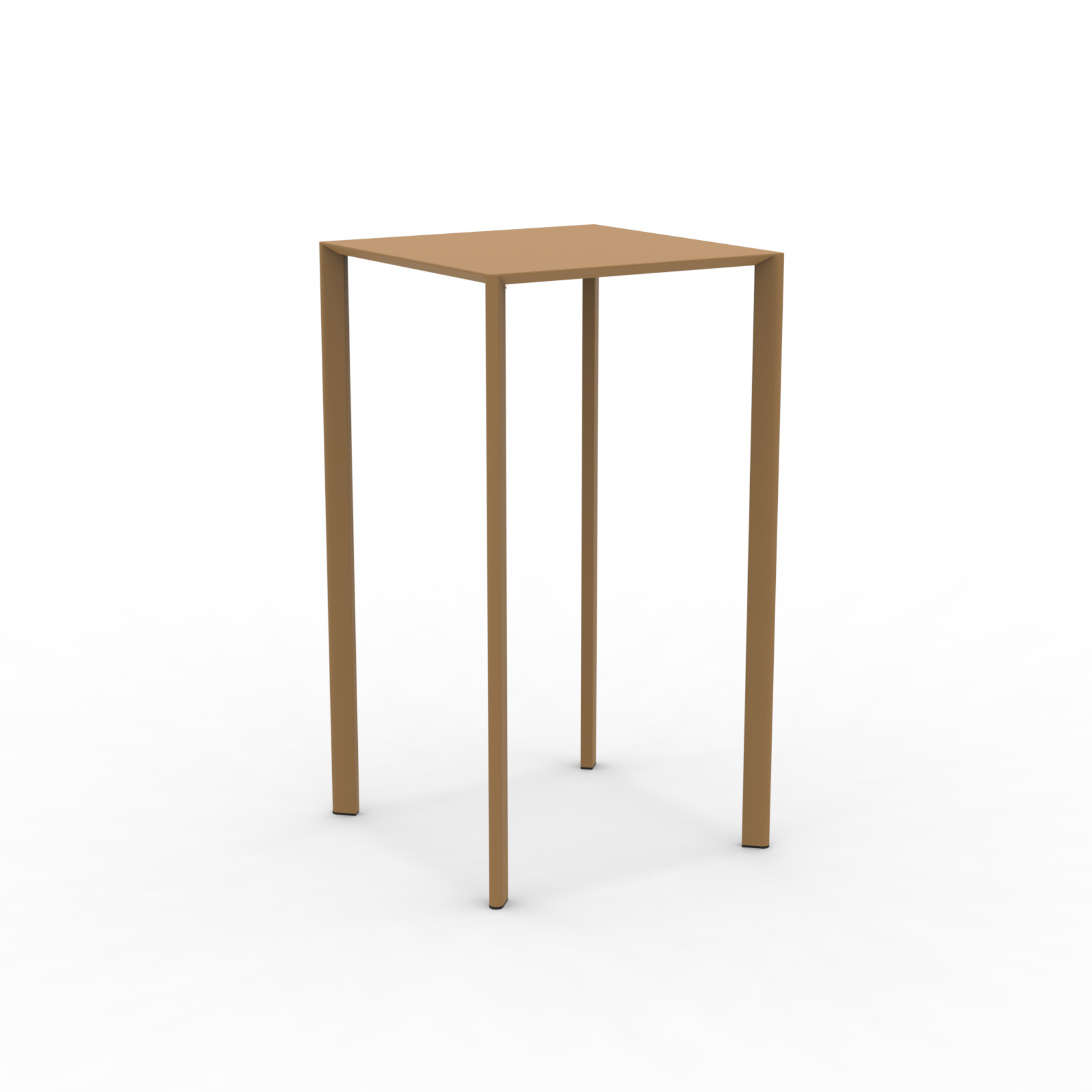 Table carrée en métal "Fox1" pour jardin, empilable 80x80 cm 75h