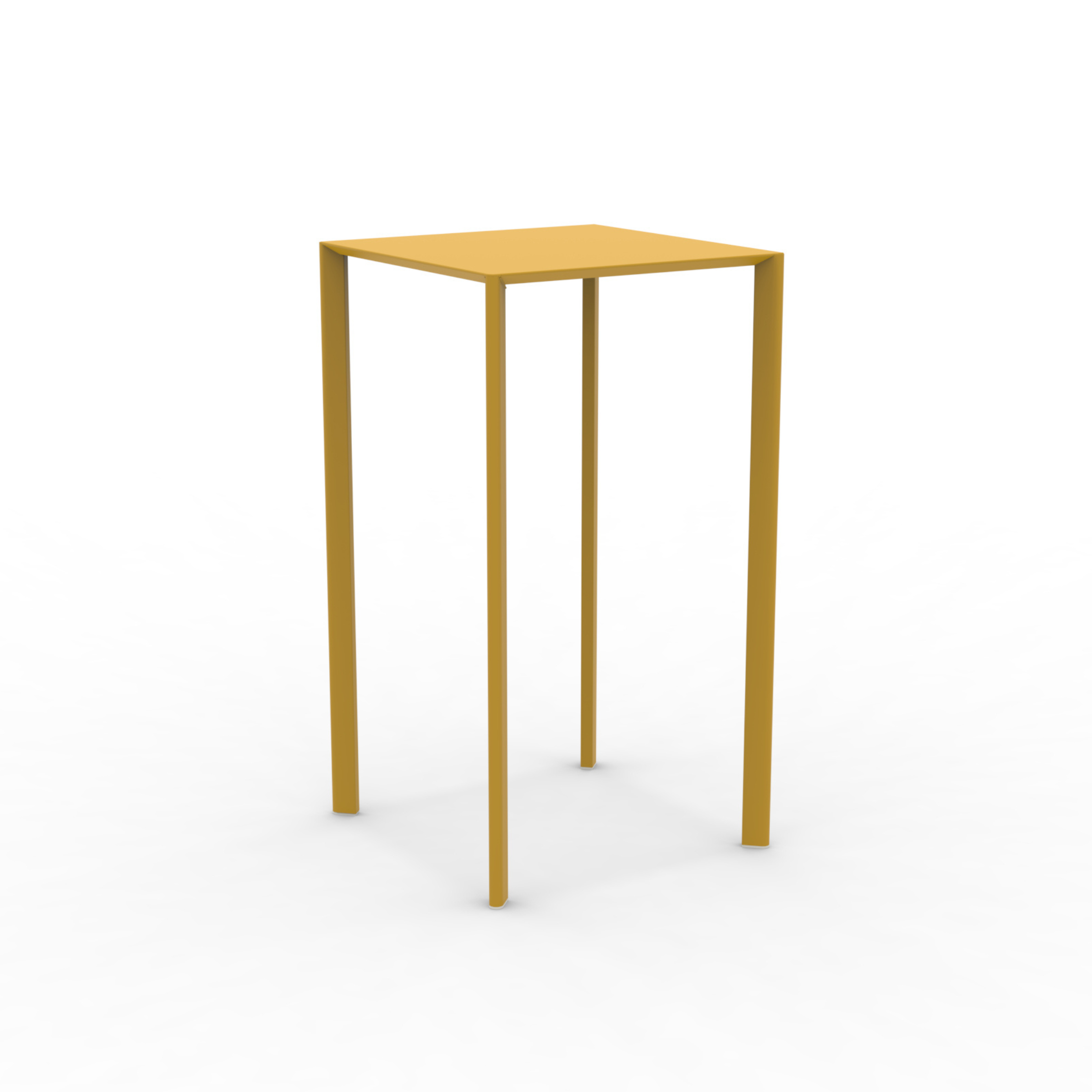 Table carrée en métal "Fox1" pour jardin, empilable 80x80 cm 75h