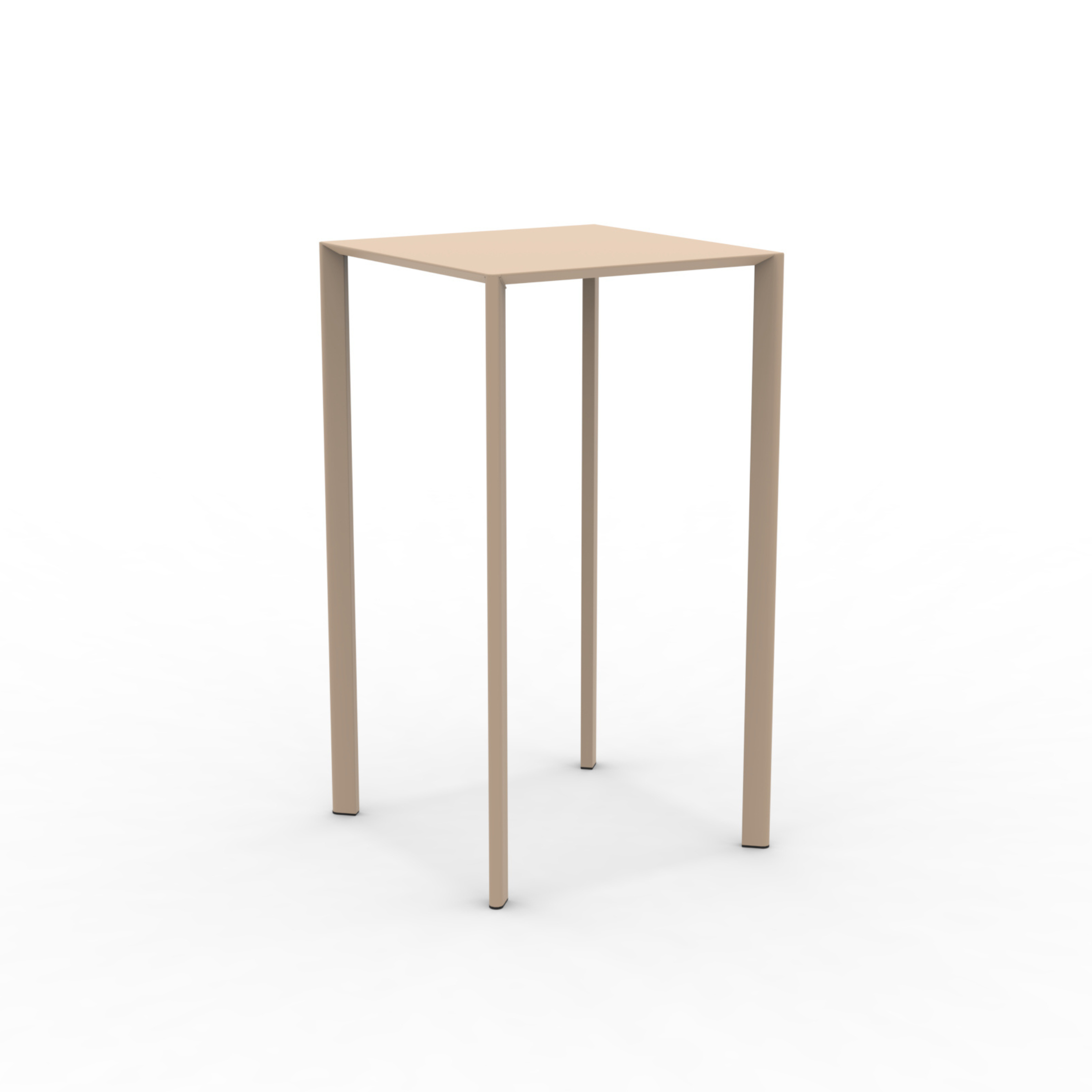 Table carrée en métal "Fox1" pour jardin, empilable 80x80 cm 75h