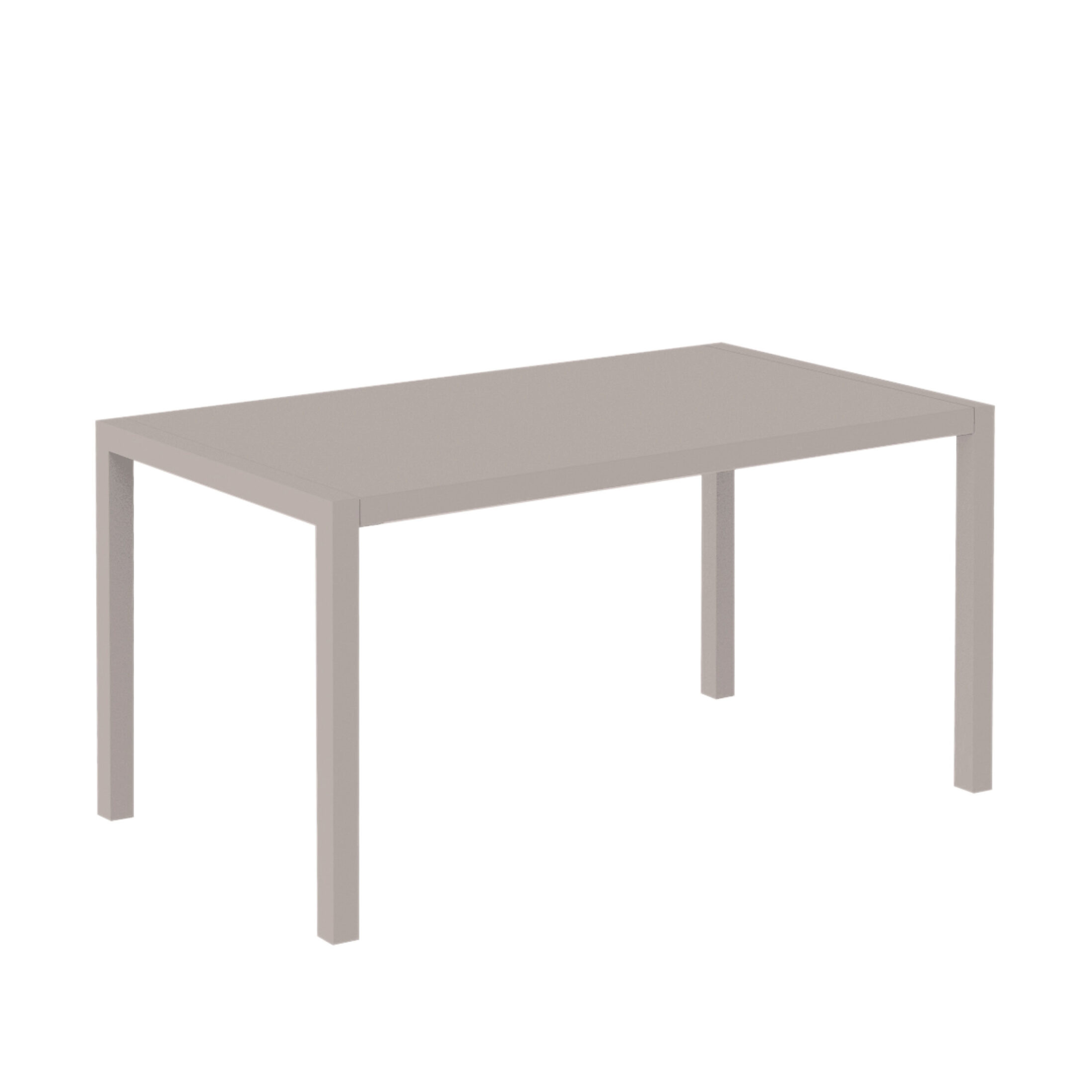 Table carrée fixe en métal "Quatris" pour bars et jardins, empilable h 75 cm