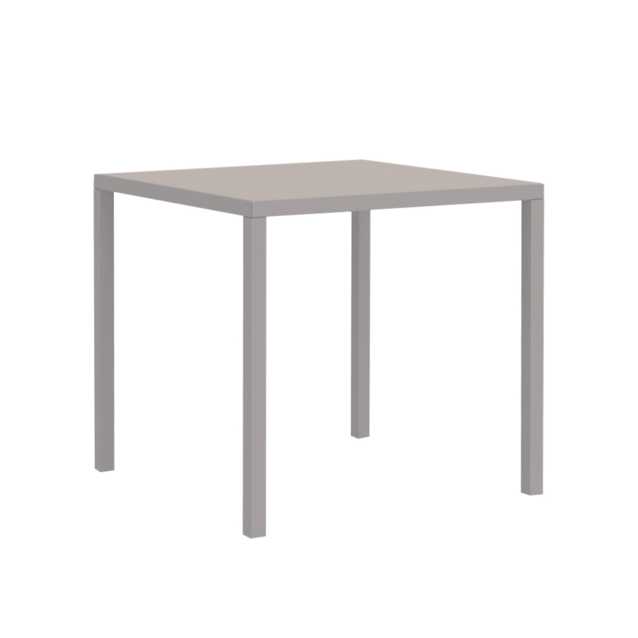 Table de jardin fixe rectangulaire en métal "Quatris" 80x60 cm 75h