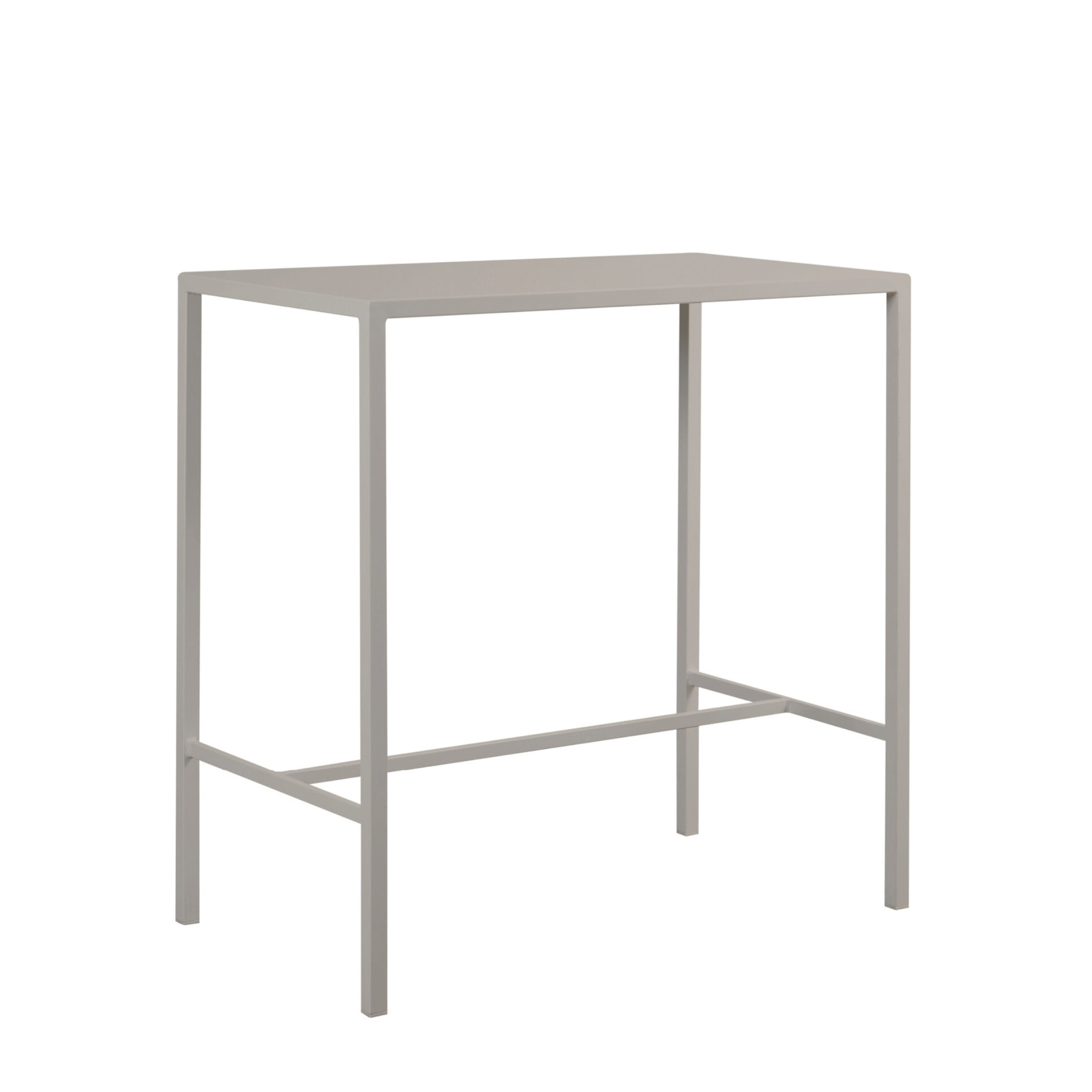 Tavolo alto in metallo verniciato "Seaside" da bar e giardino moderno h 110 cm