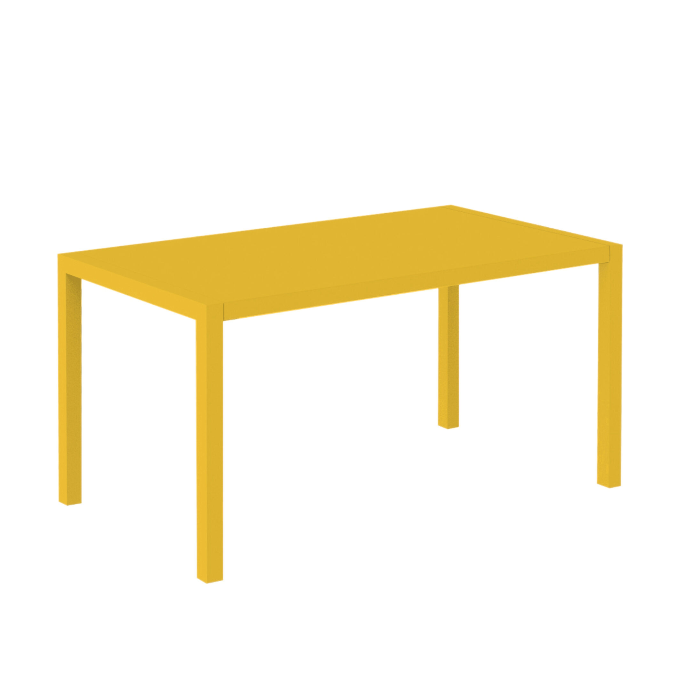 Table carrée fixe en métal "Quatris" pour bars et jardins, empilable h 75 cm