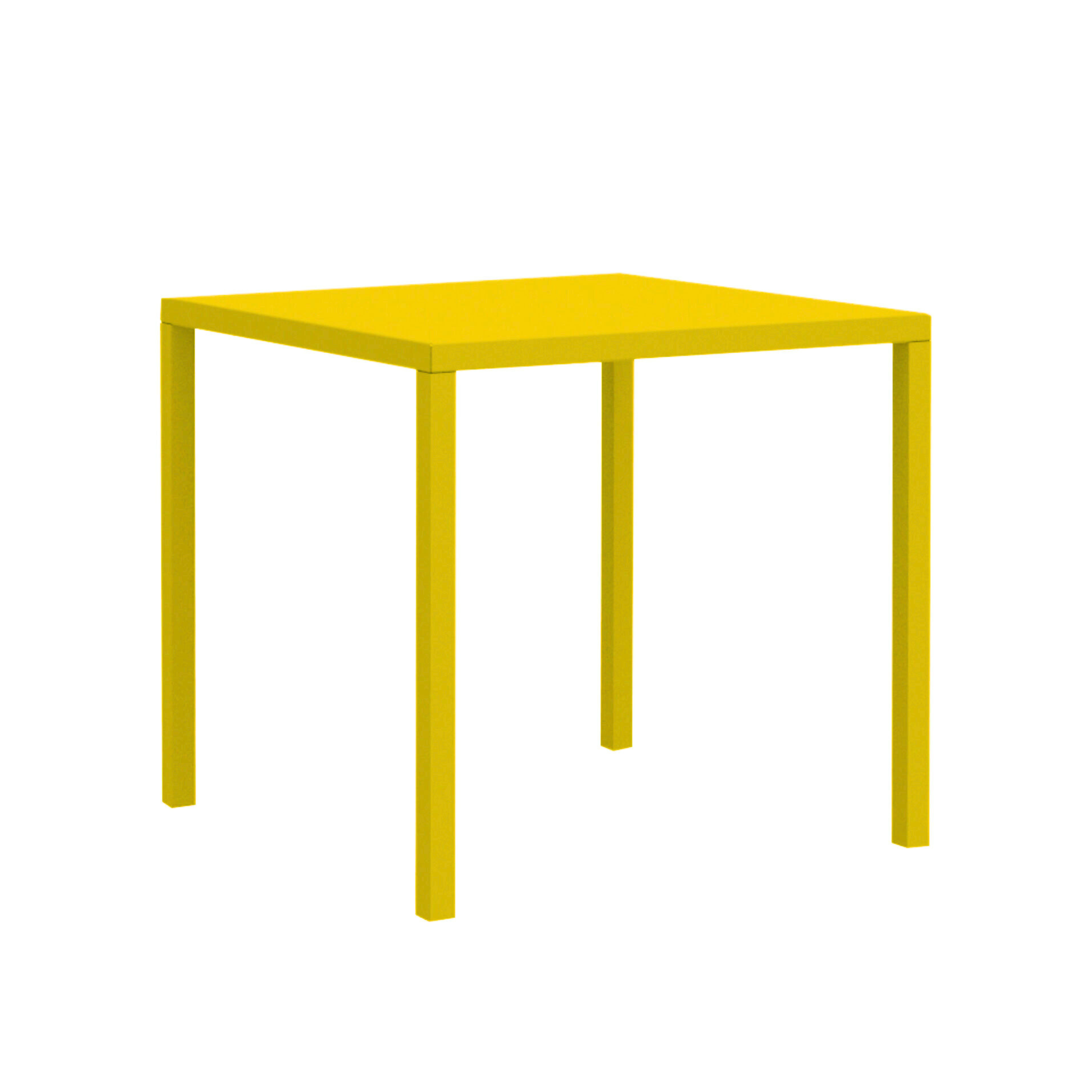 Table de jardin fixe rectangulaire en métal "Quatris" 80x60 cm 75h