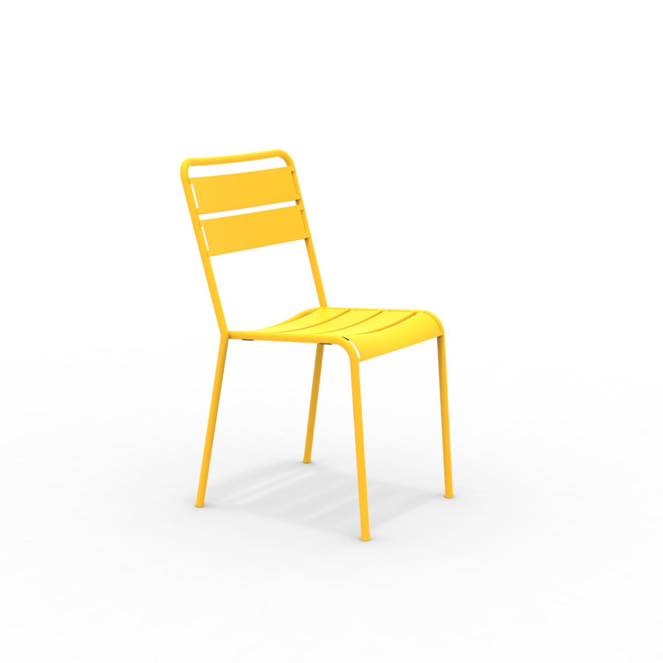 Silla de jardín apilable "Twist" de metal pintado 45x57 cm 86h