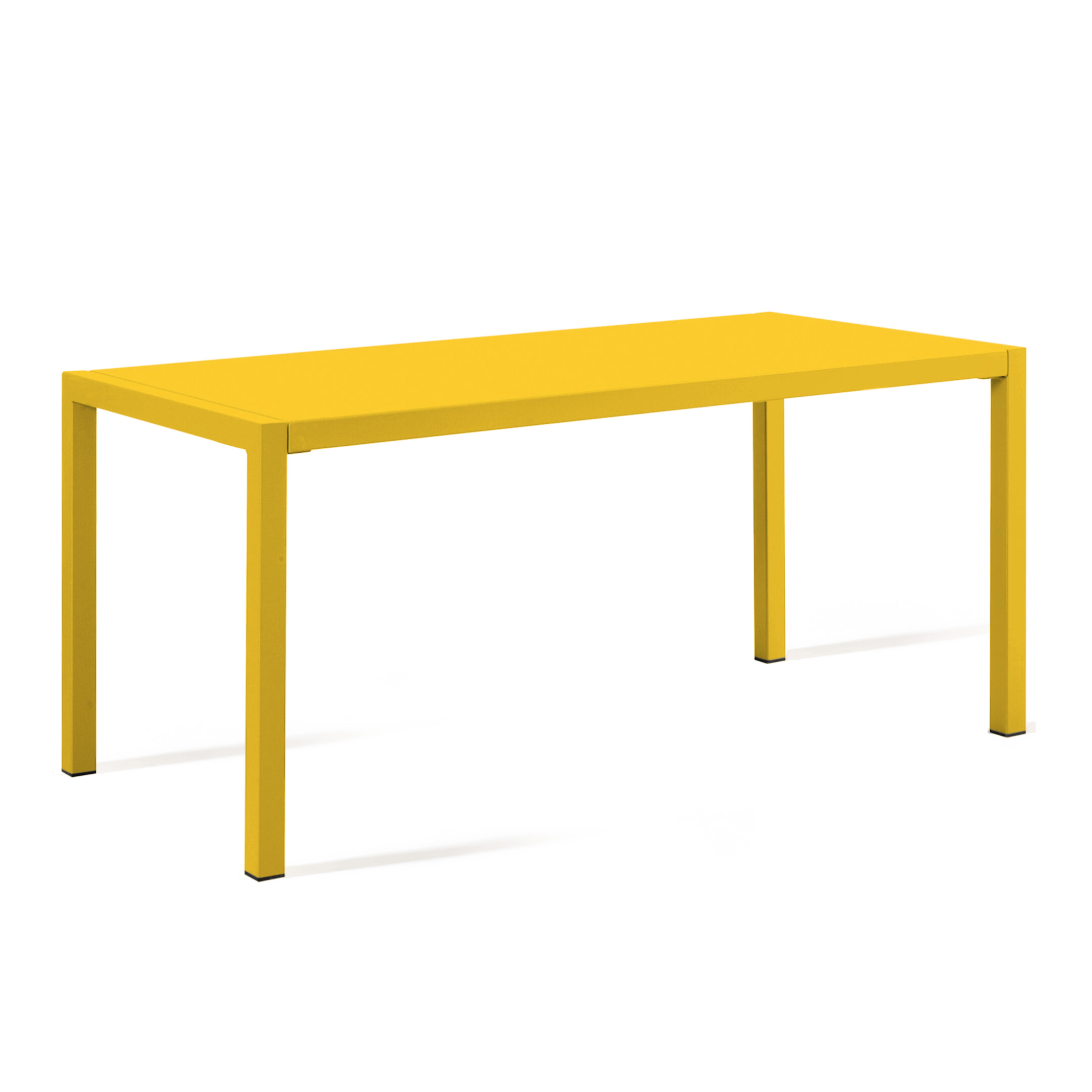Table carrée fixe en métal "Quatris" pour bars et jardins, empilable h 75 cm