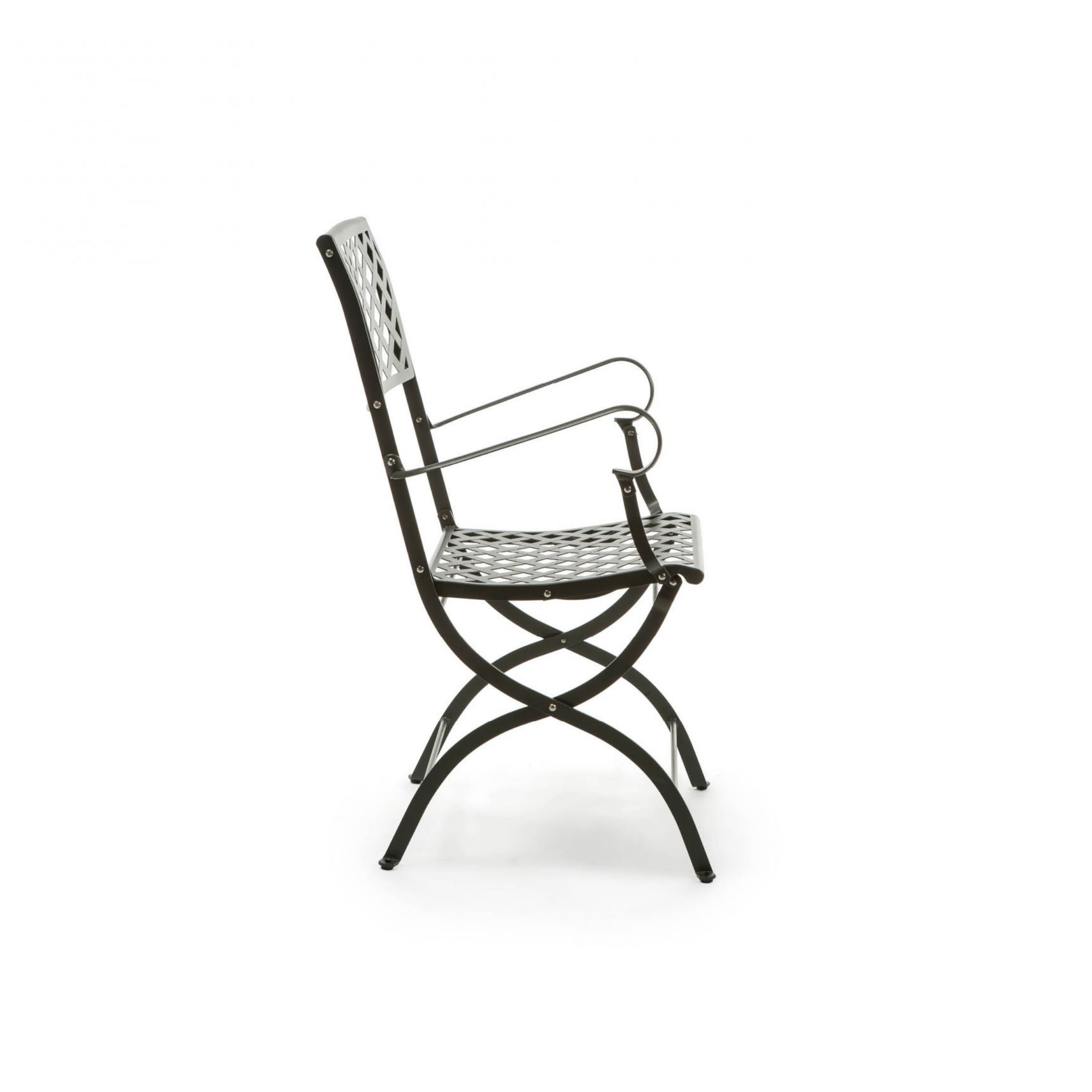 Fauteuil de jardin pliant en métal "Printemps" 52x56 cm 90h