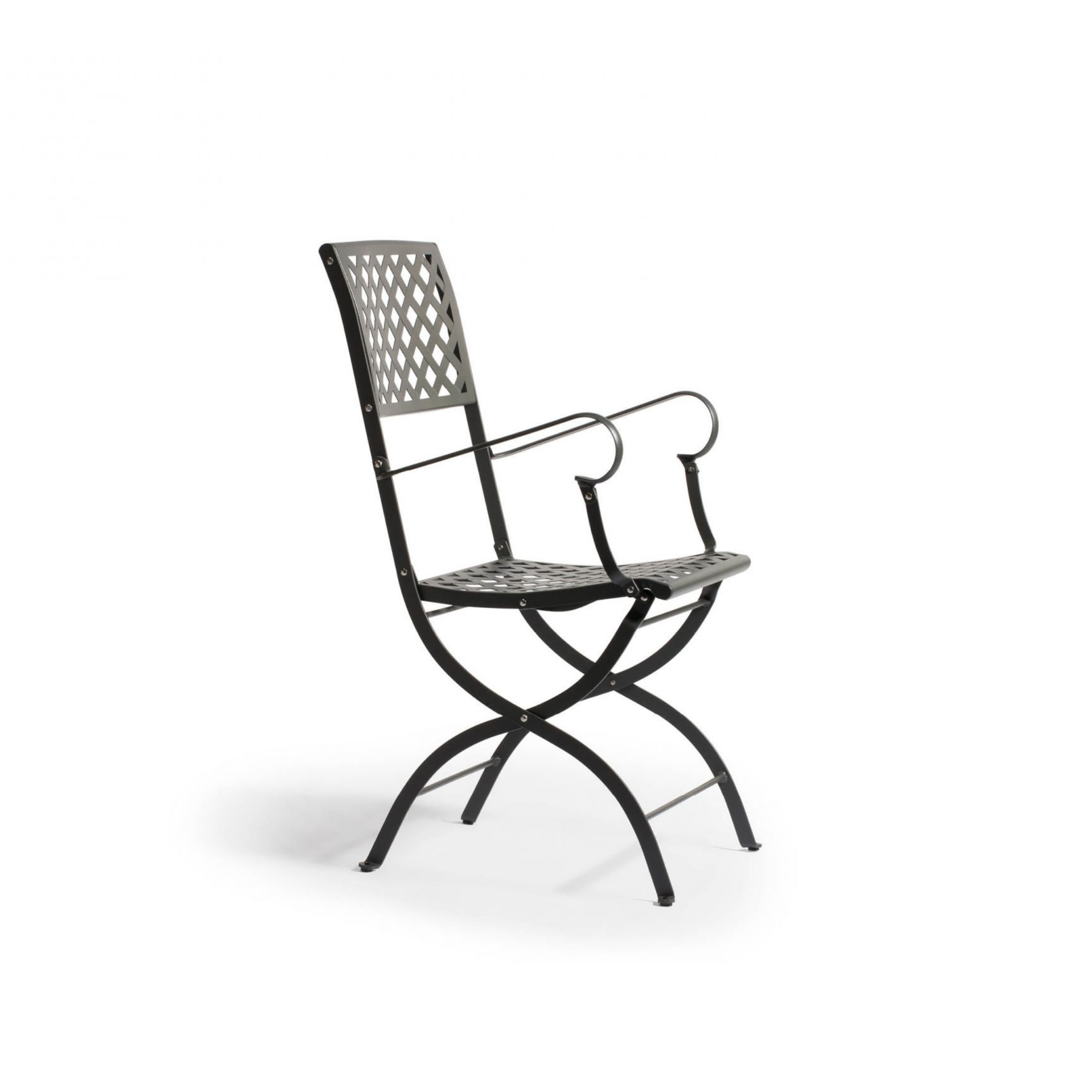Fauteuil de jardin pliant en métal "Printemps" 52x56 cm 90h