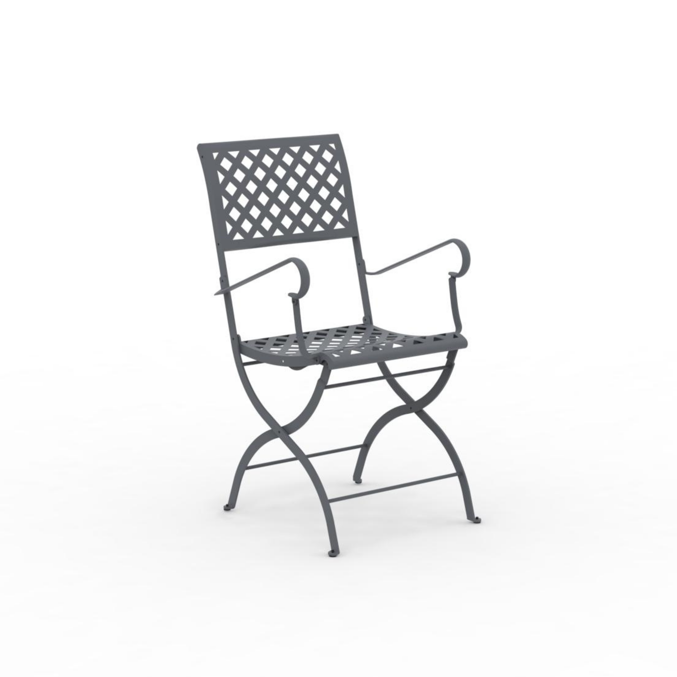 Set di sedie pieghevoli in metallo "Springtime" da giardino cm 52x56 90h