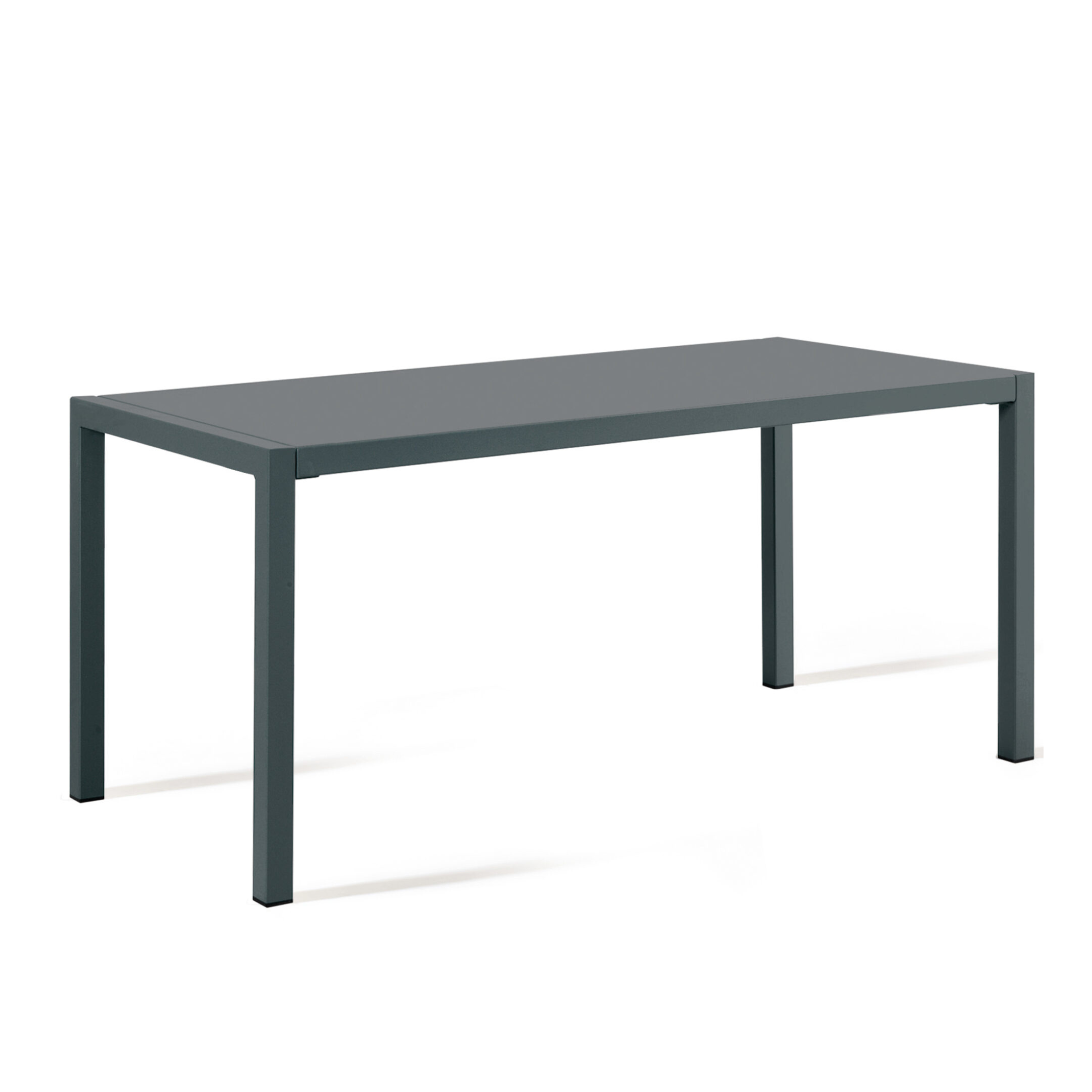 Table carrée fixe en métal "Quatris" pour bars et jardins, empilable h 75 cm