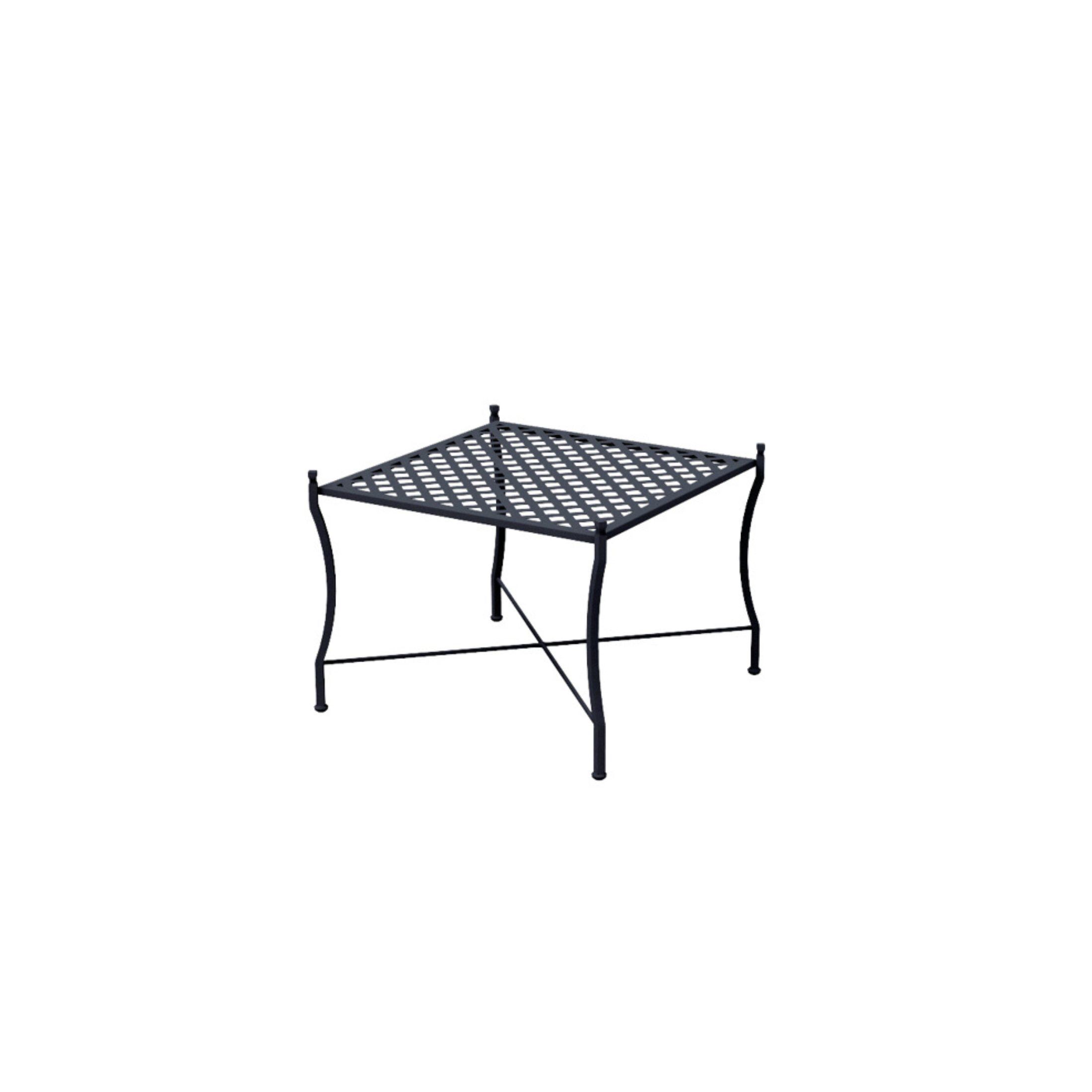 Table basse en métal "Printemps" table basse pour jardin 64x64 cm 49h