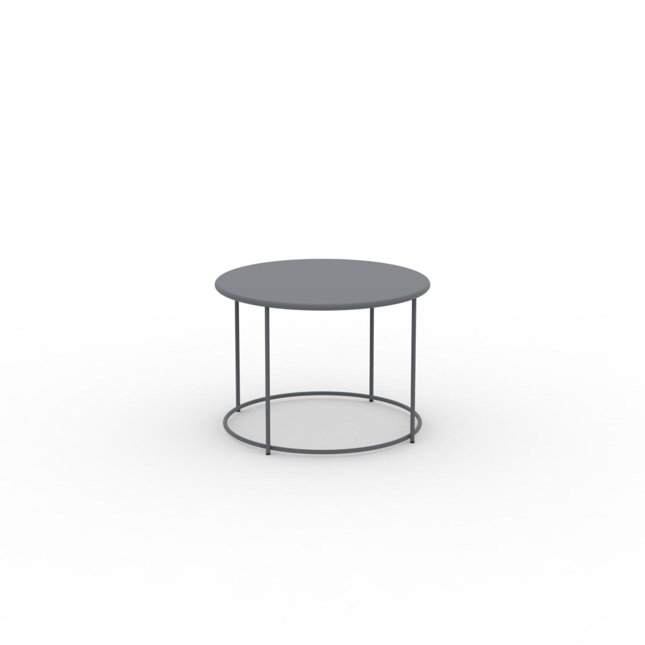 Table ronde en métal "Daisy" table basse pour jardin h 45 cm