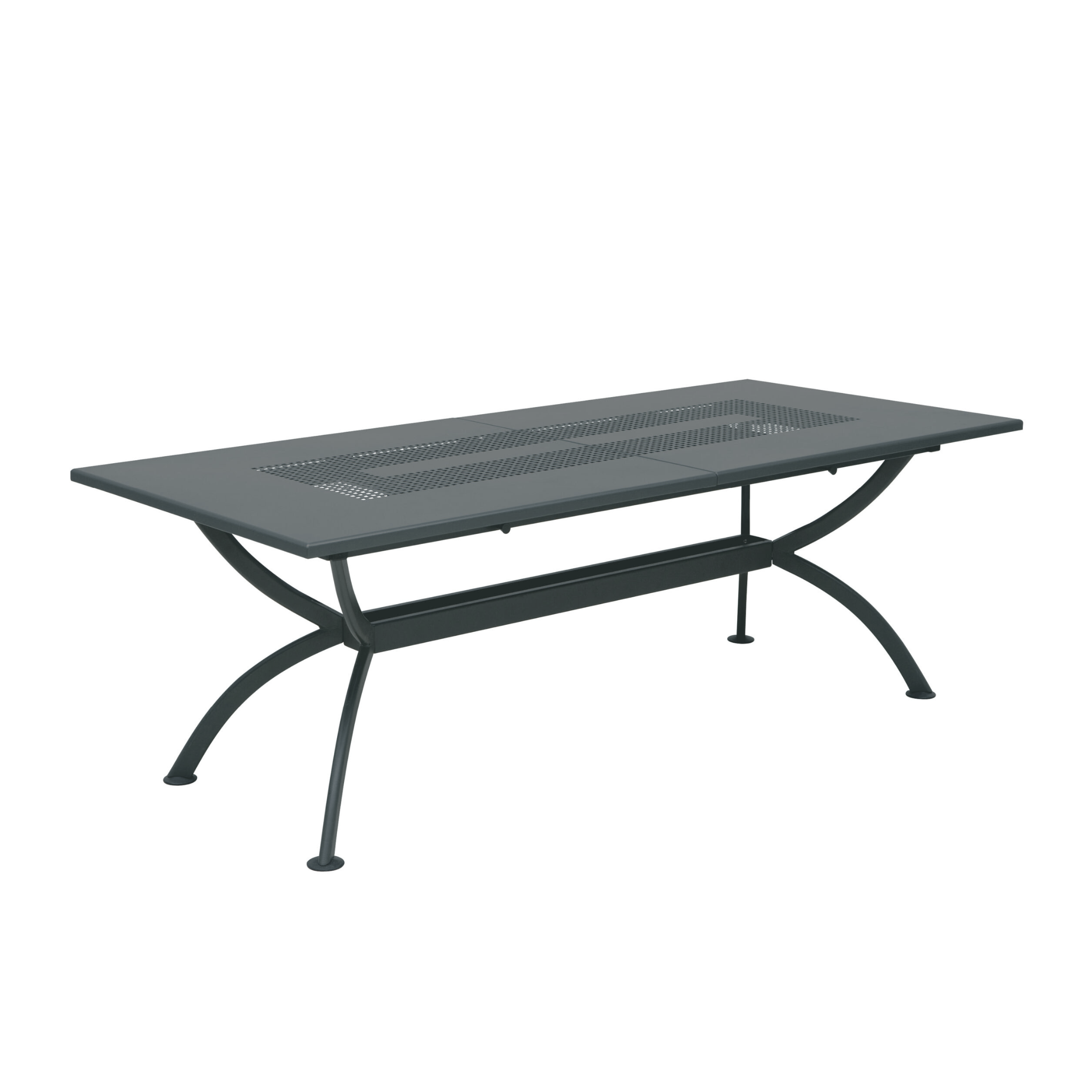 Table extensible en métal "Valentino" pour jardin moderne 220/300x100 cm 75h