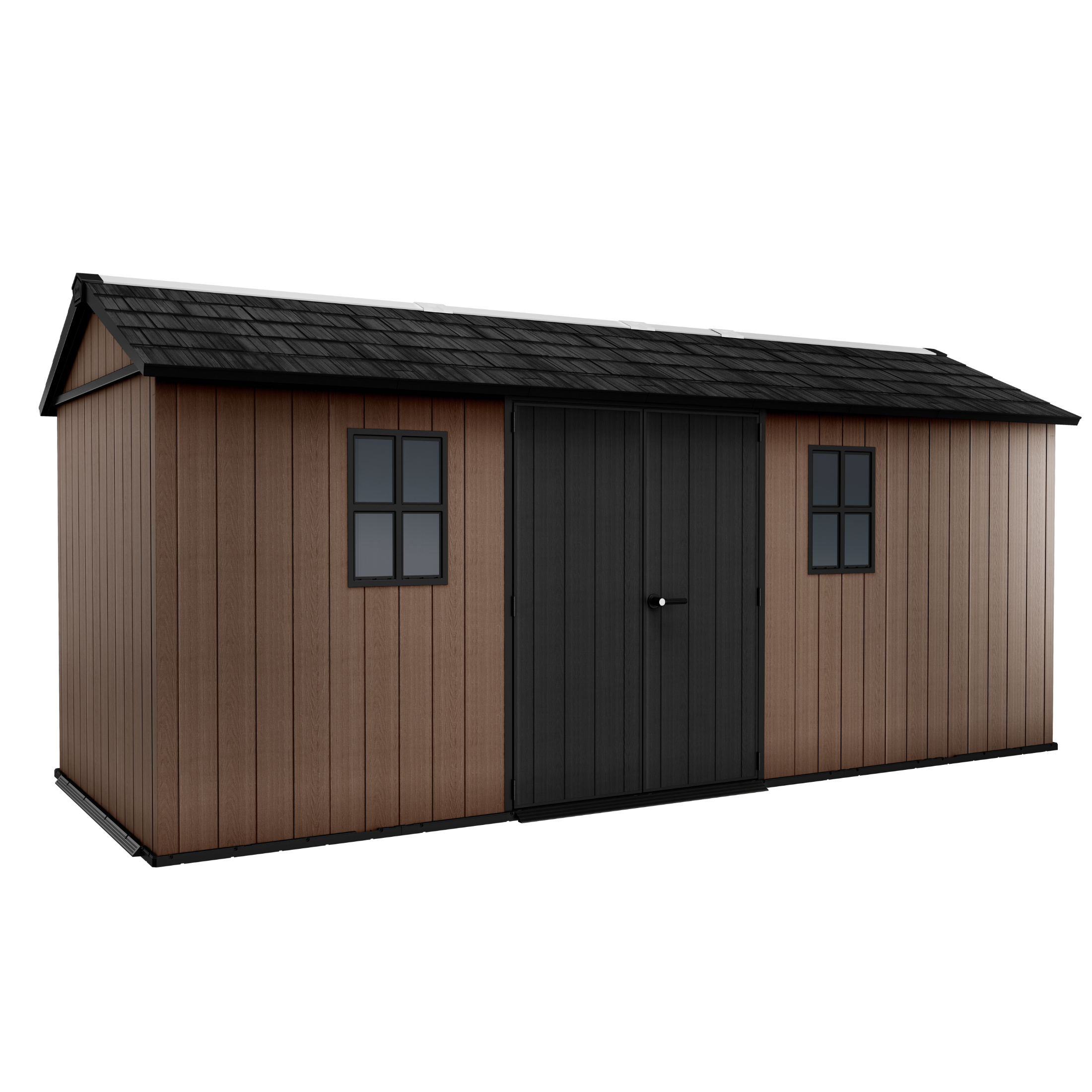 Casetta da giardino "Nido Plus 7517/1775" evotech marrone con doppia opzione di montaggio