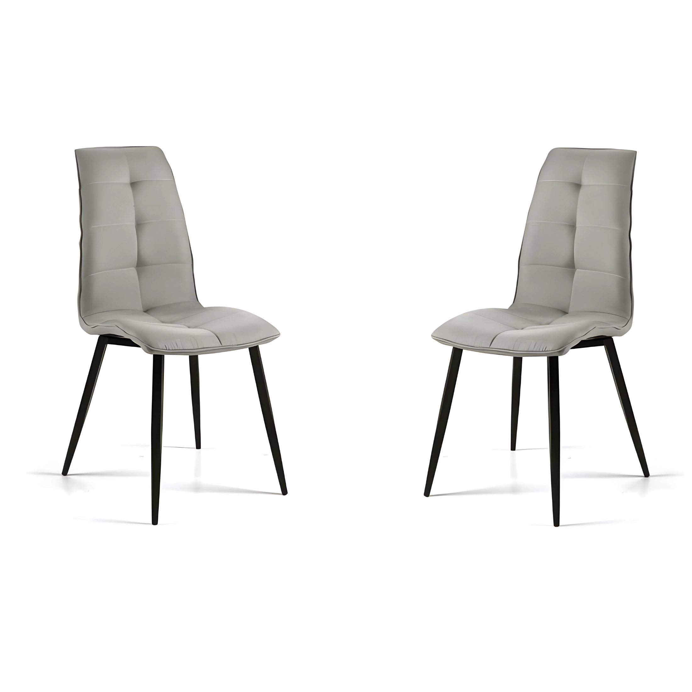 Set di sedie da pranzo "Arper" in tessuto con base in metallo verniciato nero cm 43x58 96h