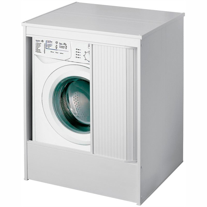 Mobile coprilavatrice in pvc"system01" apertura a serrandina piedini regolabili 65x70 94h
