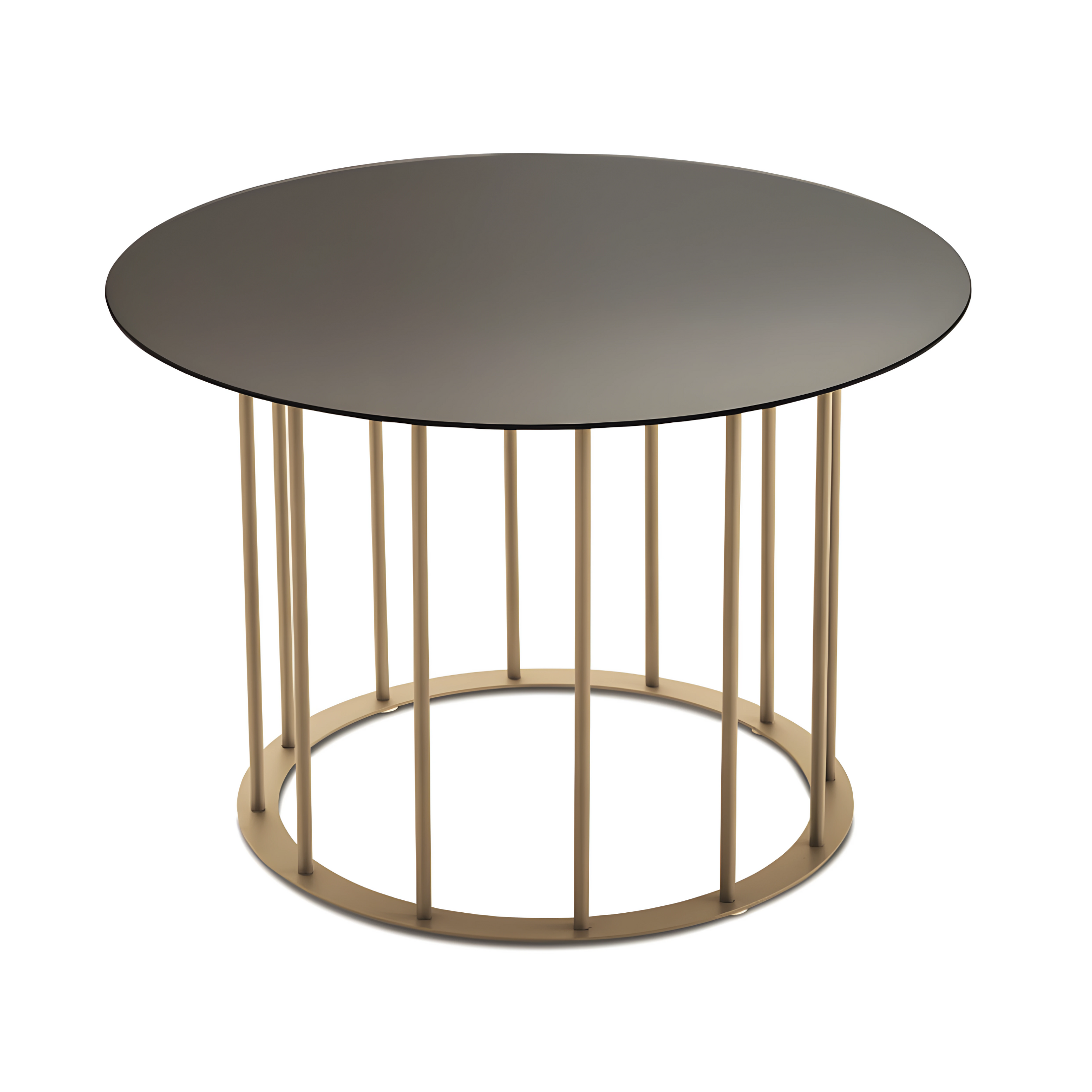 Elégante table basse "Mute" avec piètement en métal