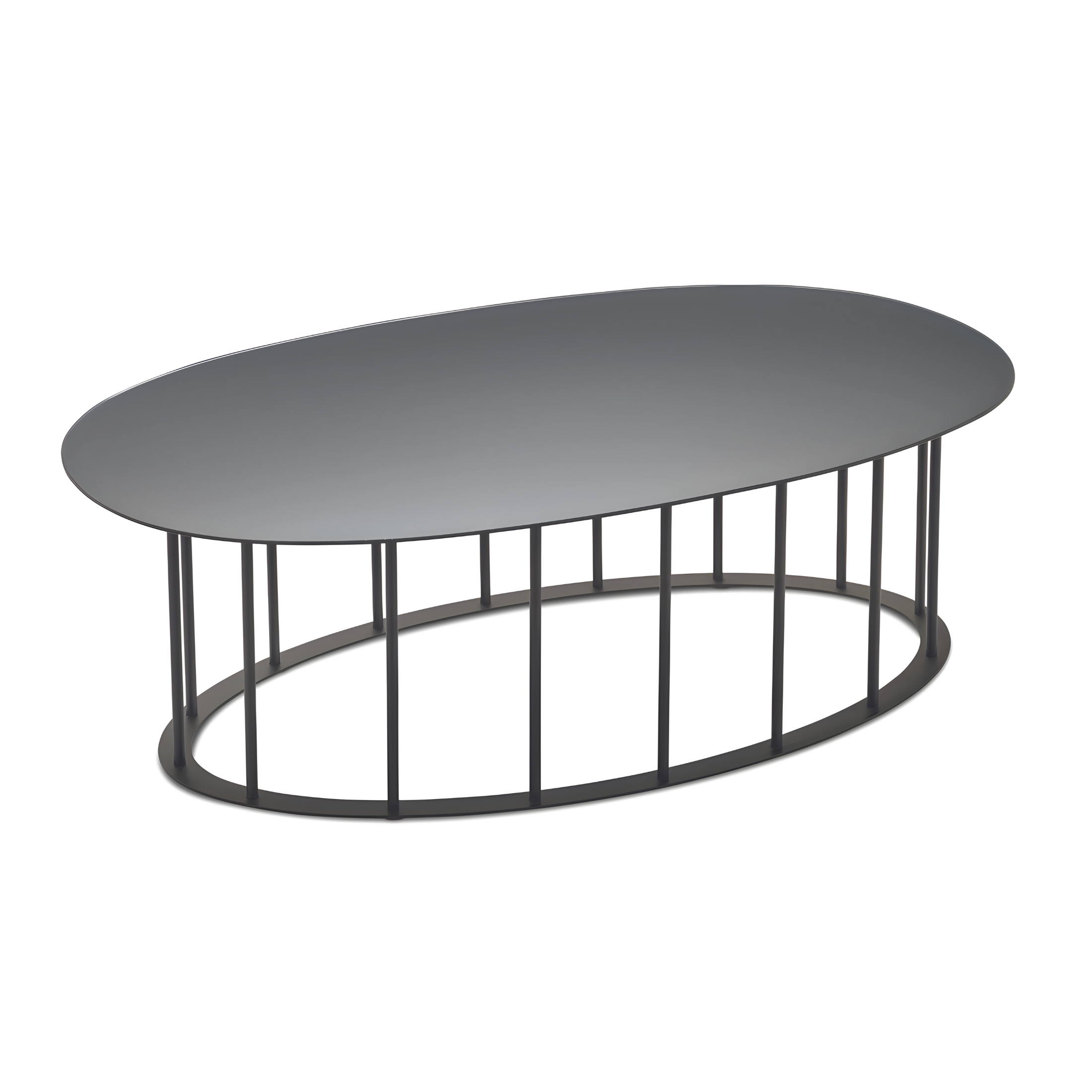Elégante table basse "Mute" avec piètement en métal