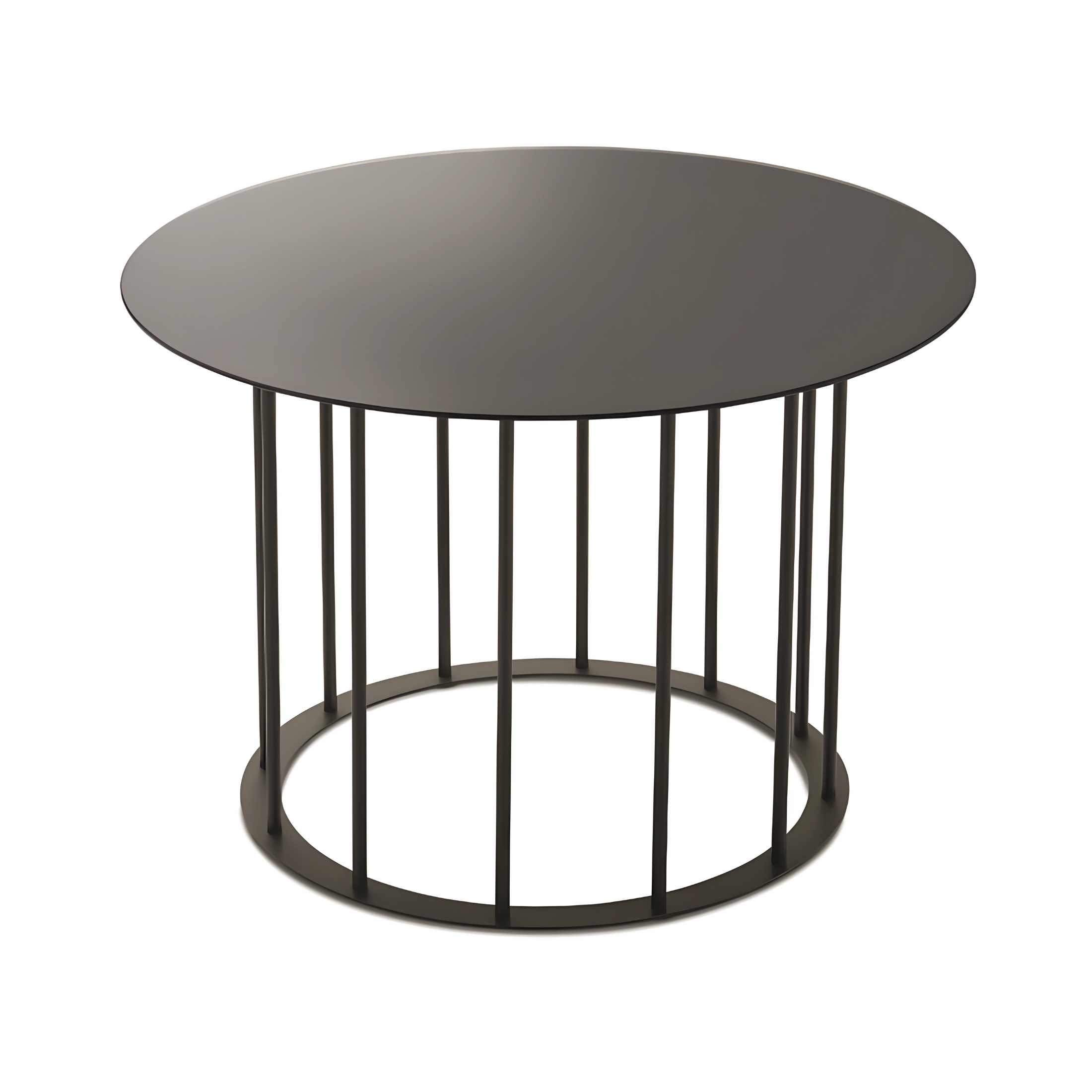 Elégante table basse "Mute" avec piètement en métal