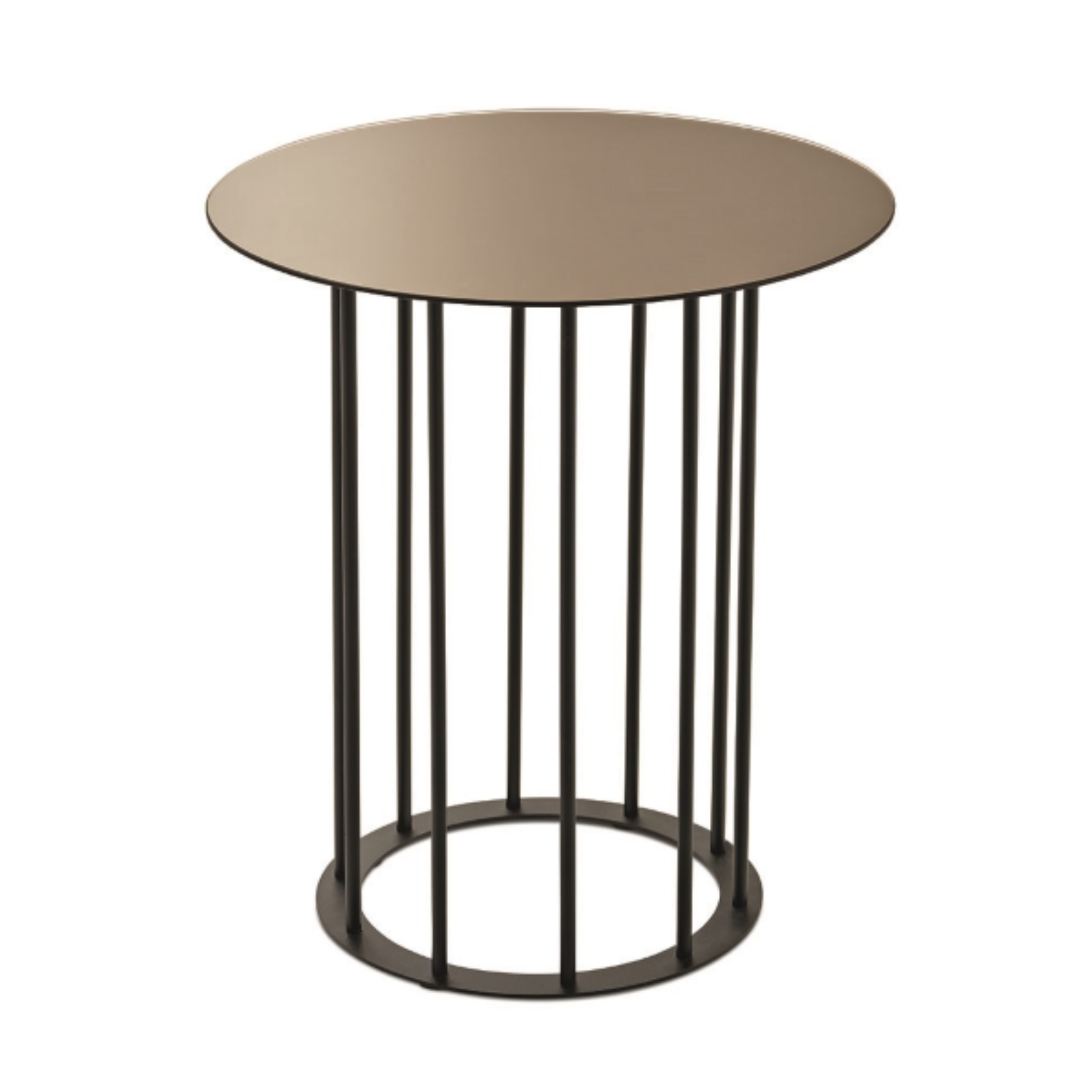 Elégante table basse "Mute" avec piètement en métal