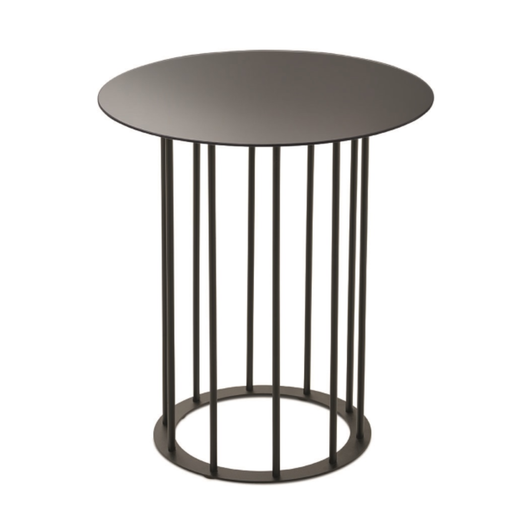 Tavolino elegante da caffè "Meyla" vetro martellato con base in metallo