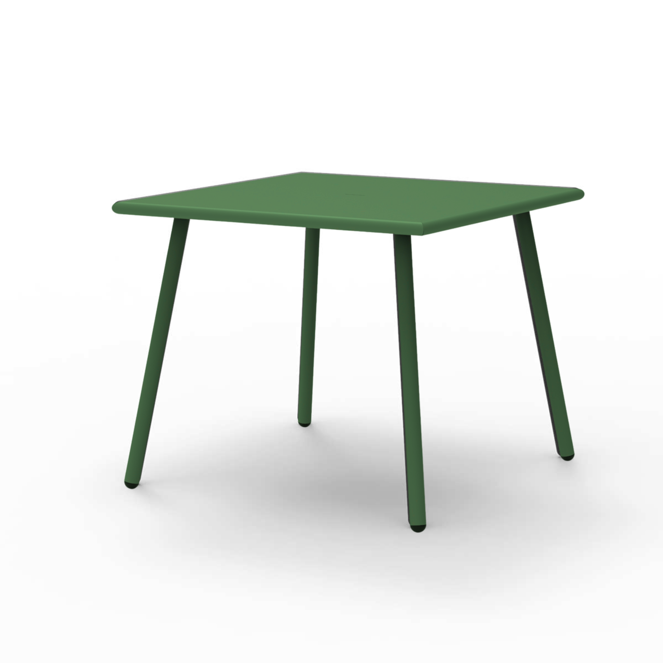 Table de jardin carrée fixe "Roma12" en métal peint 90x90 cm 75h