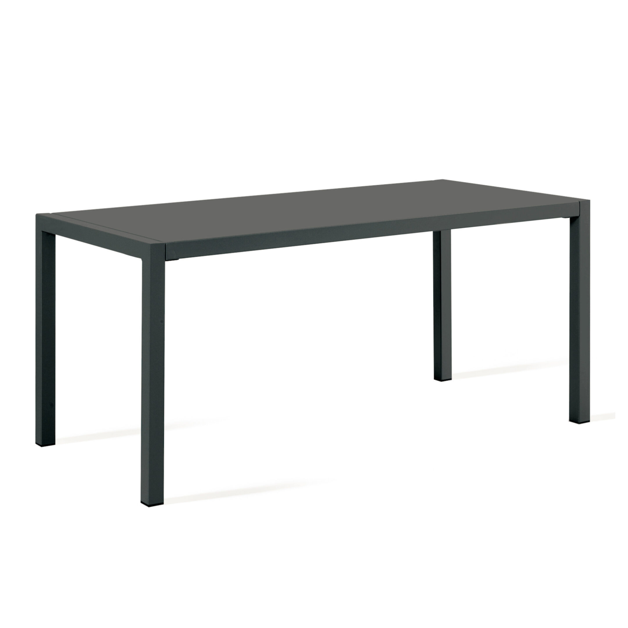 Table carrée fixe en métal "Quatris" pour bars et jardins, empilable h 75 cm