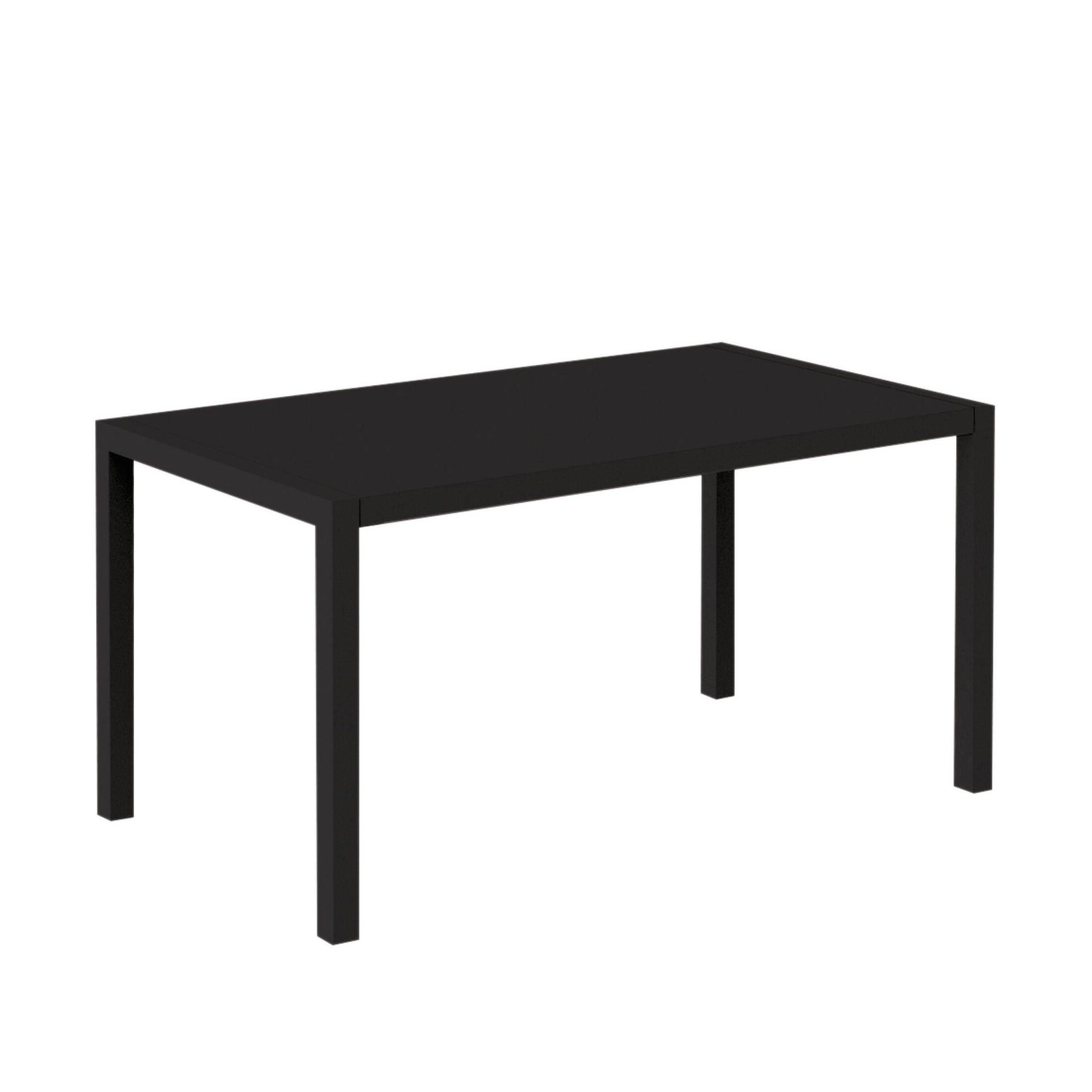 Table carrée fixe en métal "Quatris" pour bars et jardins, empilable h 75 cm