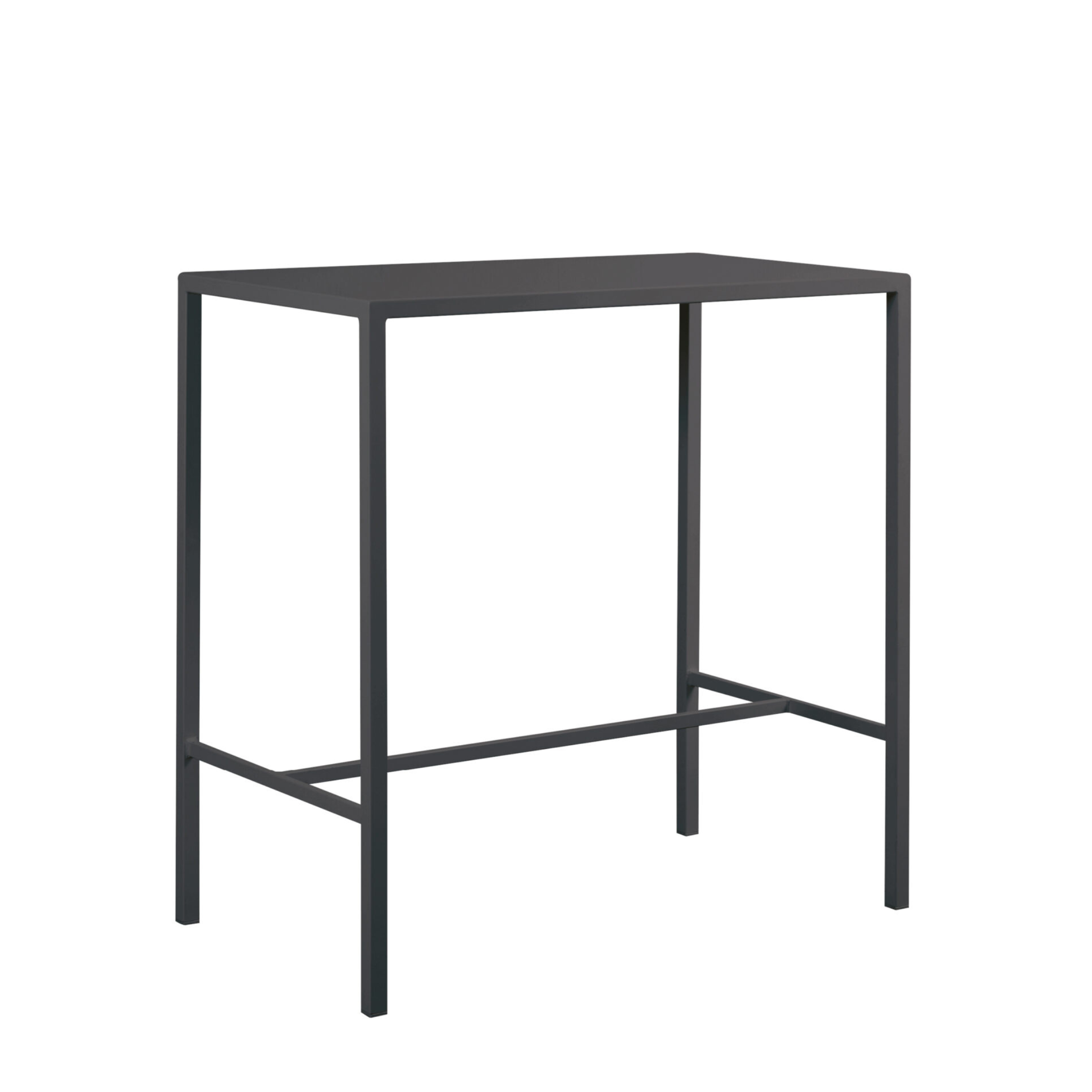 Tavolo alto in metallo verniciato "Seaside" da bar e giardino moderno h 110 cm