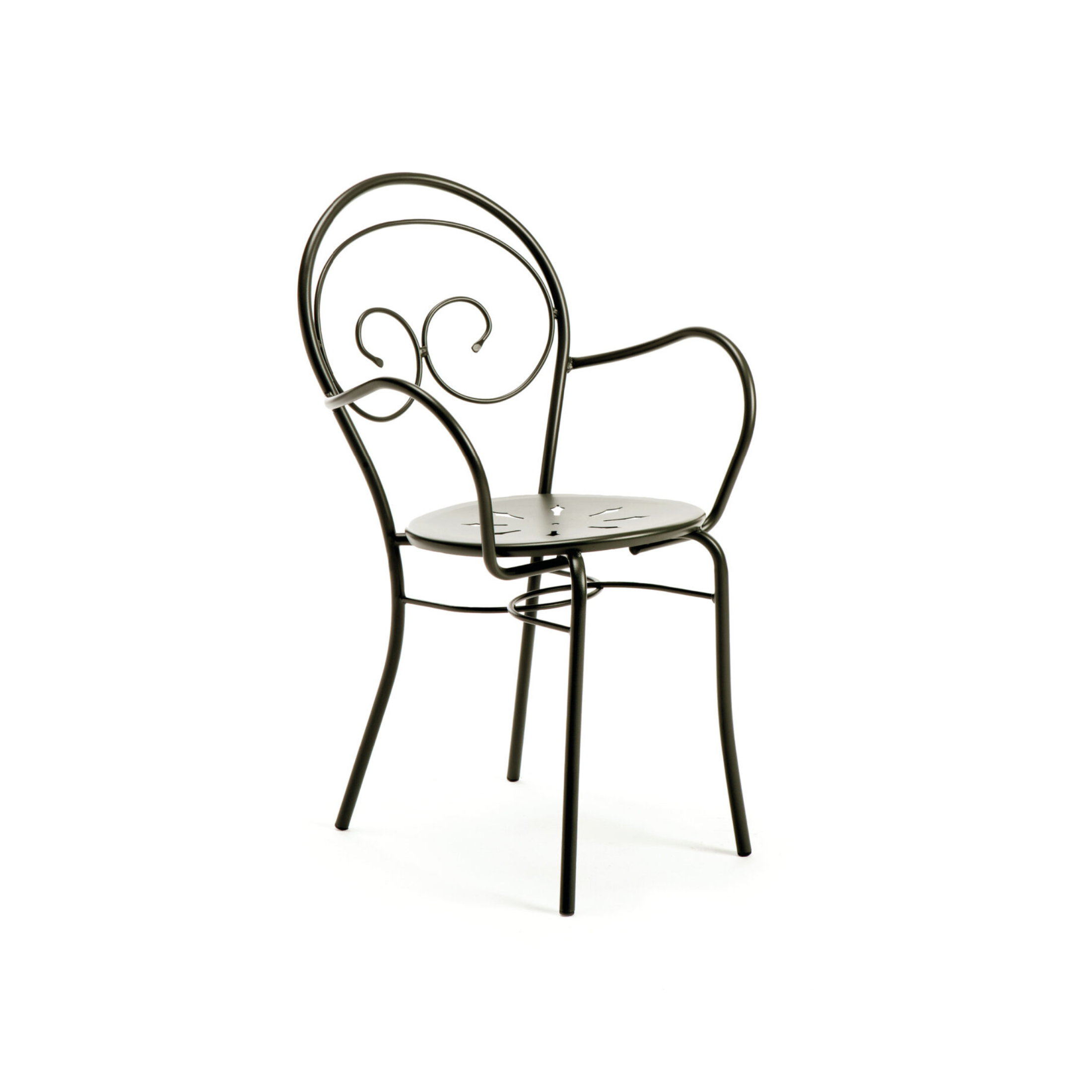Set di sedie in metallo verniciato "Mimmo" impilabili da giardino cm 51x52 89h