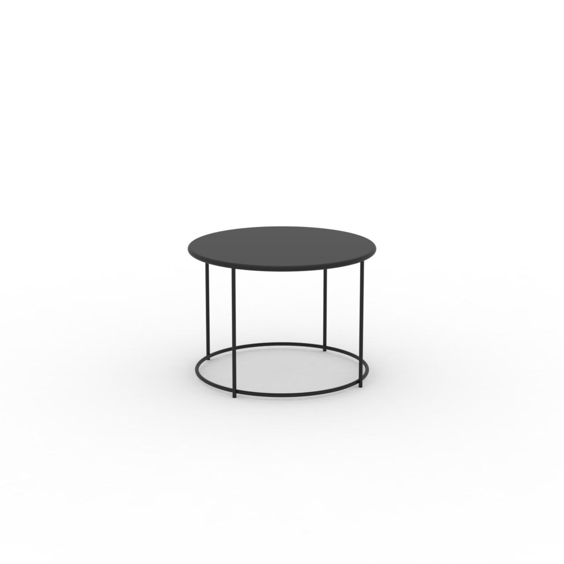 Table ronde en métal "Daisy" table basse pour jardin h 45 cm