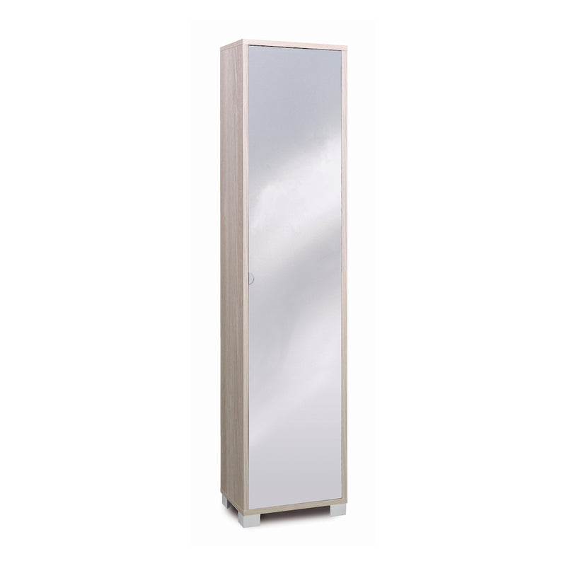Colonna 1 anta a specchio "Mirror1" mobile in legno cm 43x29 190h