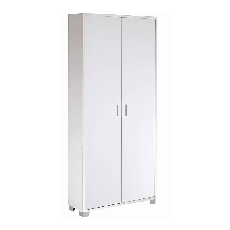 Mobile 2 ante in legno con piedini "Venere1" armadio moderno cm 83x29 190h