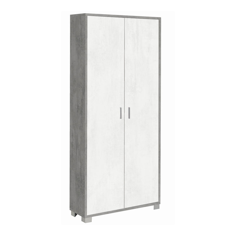 Mobile 2 ante in legno con piedini "Venere1" armadio moderno cm 83x29 190h