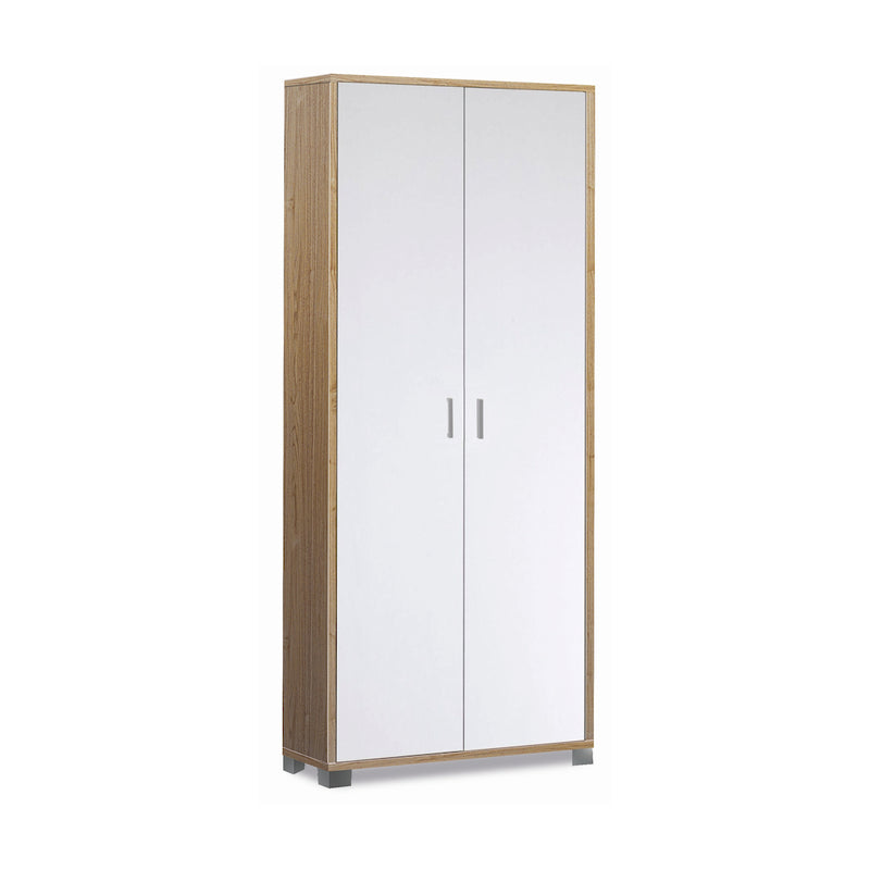 Mobile 2 ante in legno con piedini "Venere1" armadio moderno cm 83x29 190h