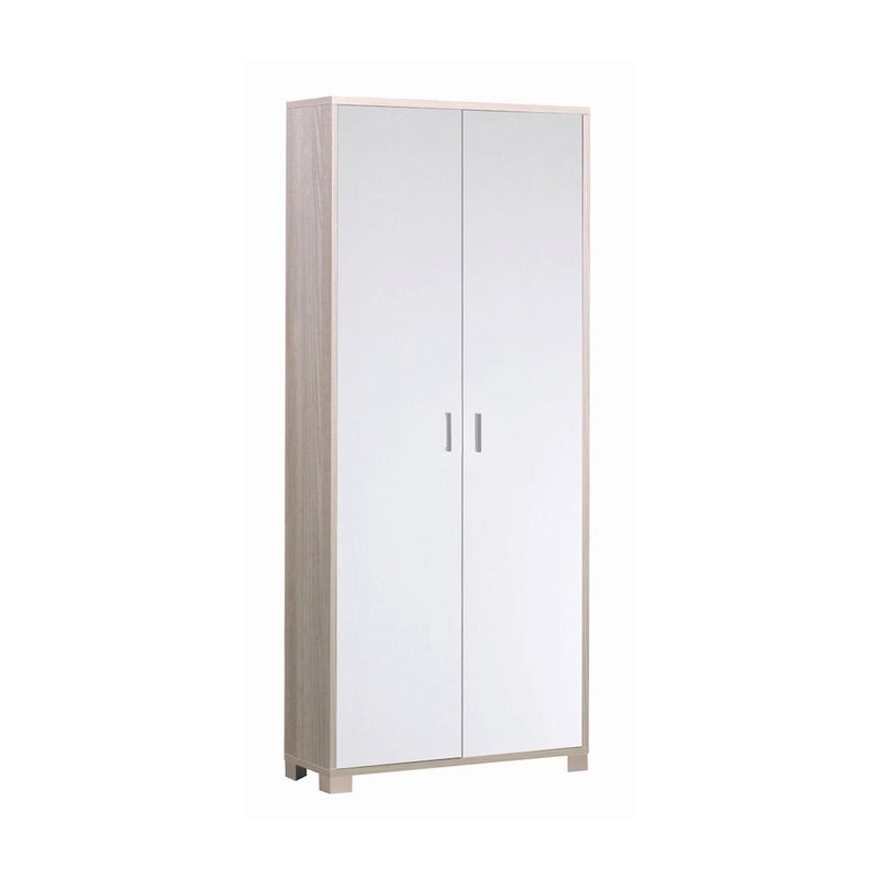 Mobile 2 ante in legno con piedini "Venere1" armadio moderno cm 83x29 190h