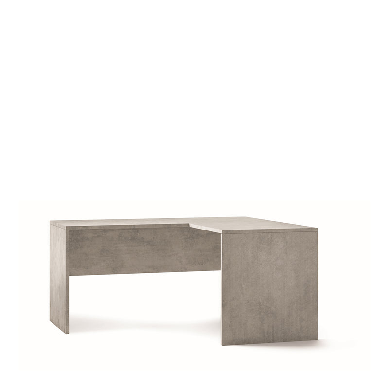 Scrivania angolare in legno "Ambra" moderna per studio cm 160x150 76h
