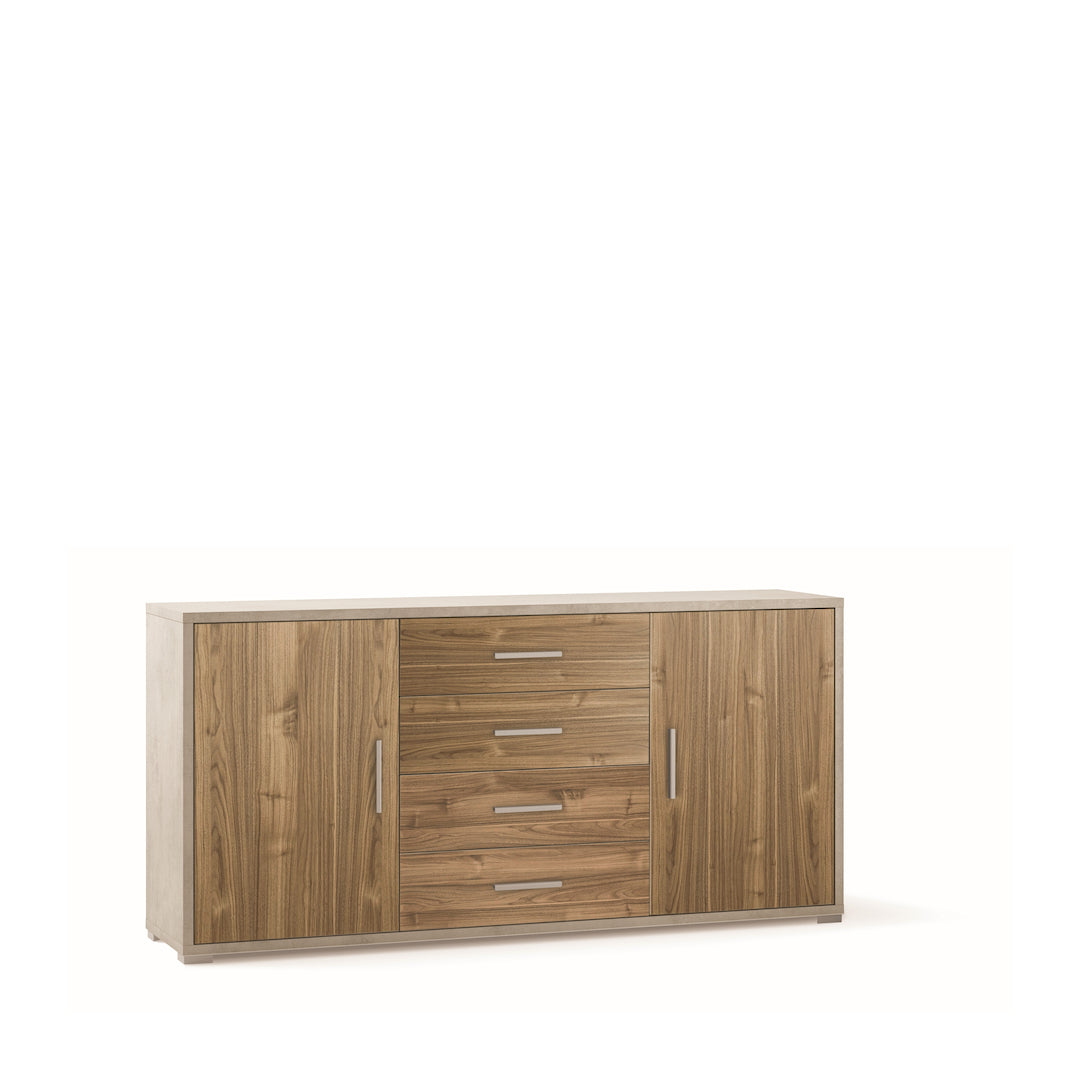 Mobile ingresso 2 ante 4 cassetti "Passage" in legno cm 174x41 84h