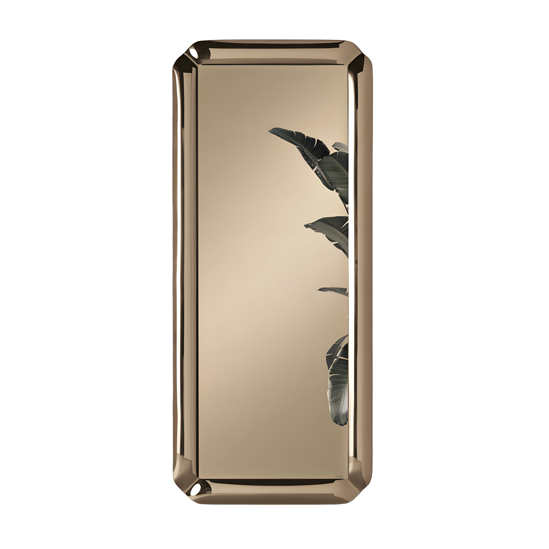 Espejo de pared "Odessa" con elegante marco de cristal fundido 70x160h cm