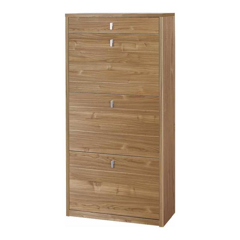 Zapatero con 3 puertas y 1 cajón "Praga" en madera 63x29 cm 127h