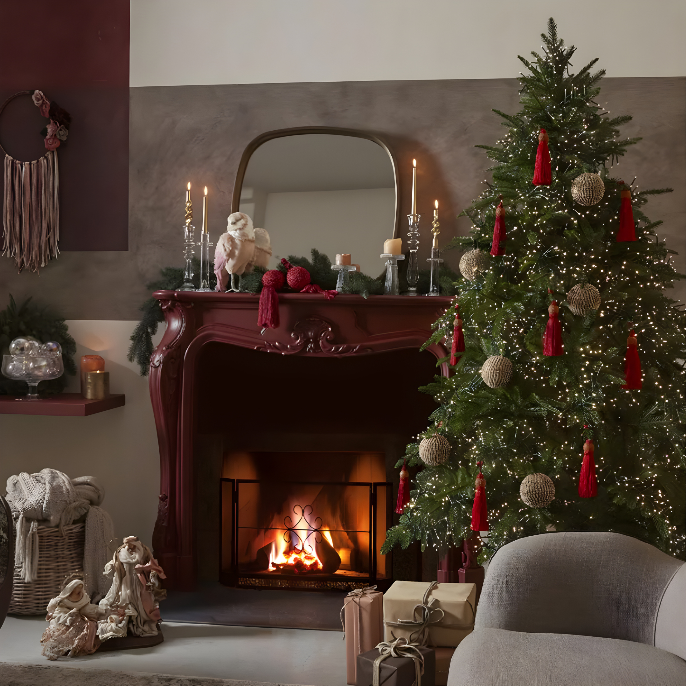 Sapin de Noël "Power" avec micro LED intégrées 100% PE effet real touch h 180 cm