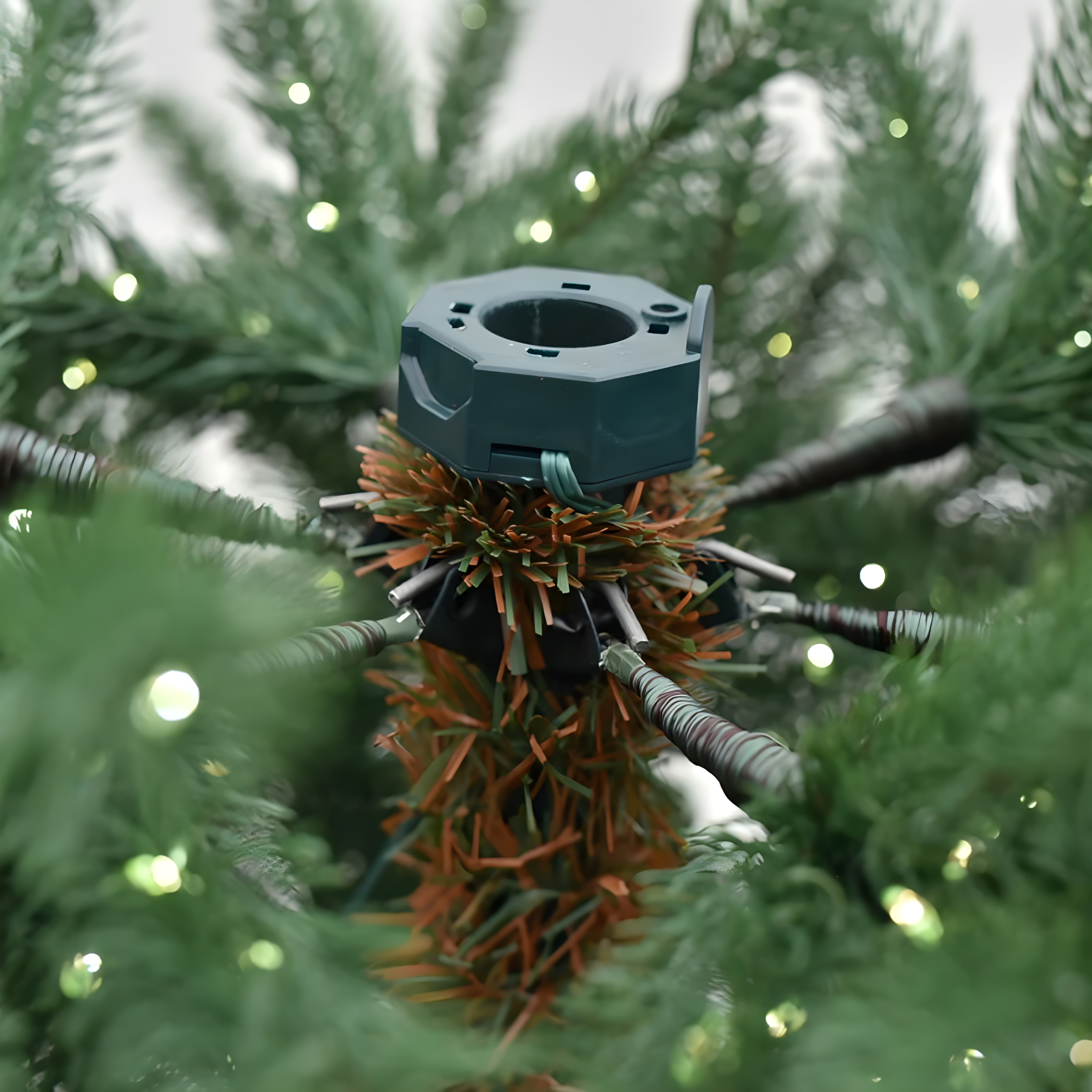 Sapin de Noël "Power" avec micro LED intégrées 100% PE effet real touch h 180 cm