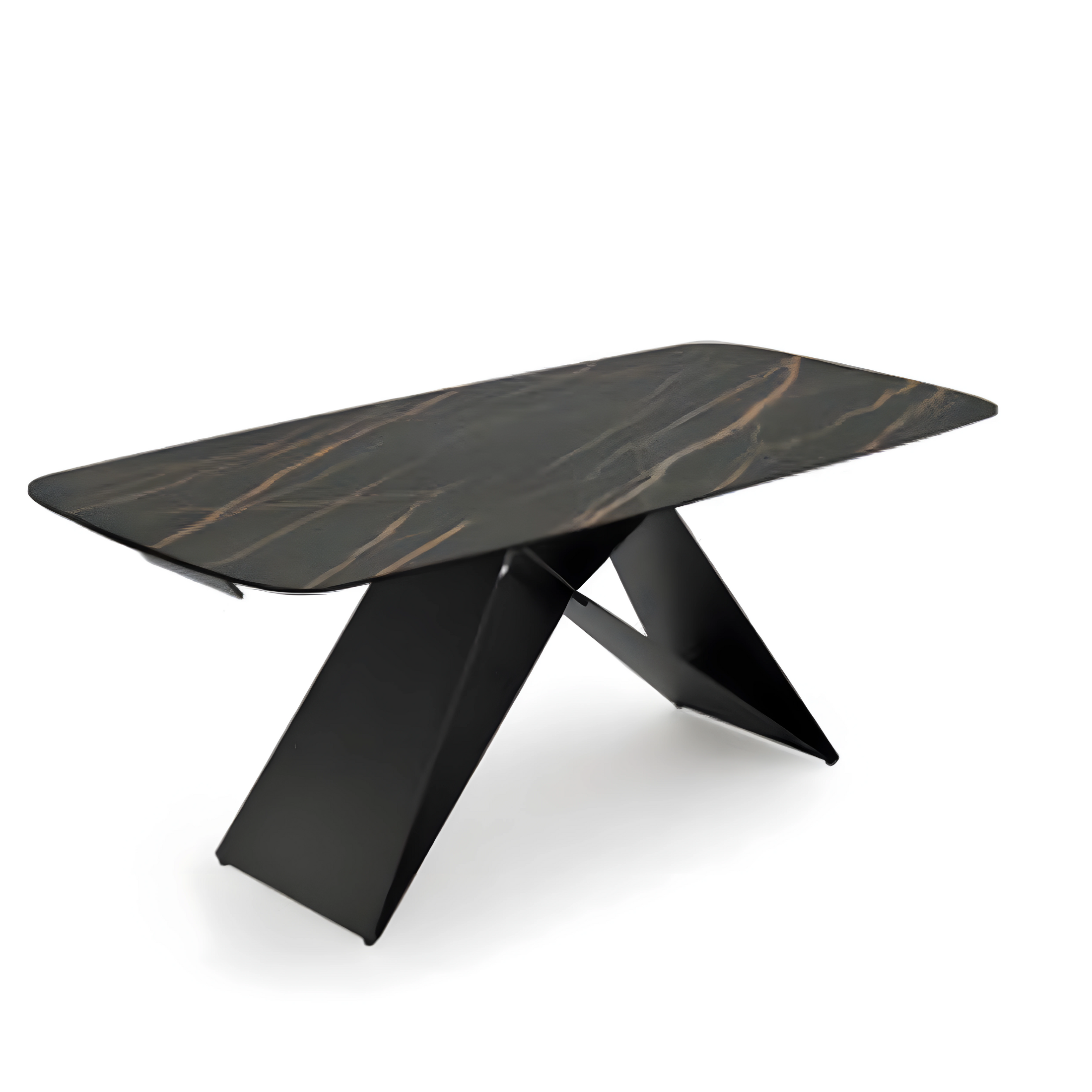 Tavolo allungabile moderno "Loyra" in ceramica su vetro temperato cm 200/280x100 76h