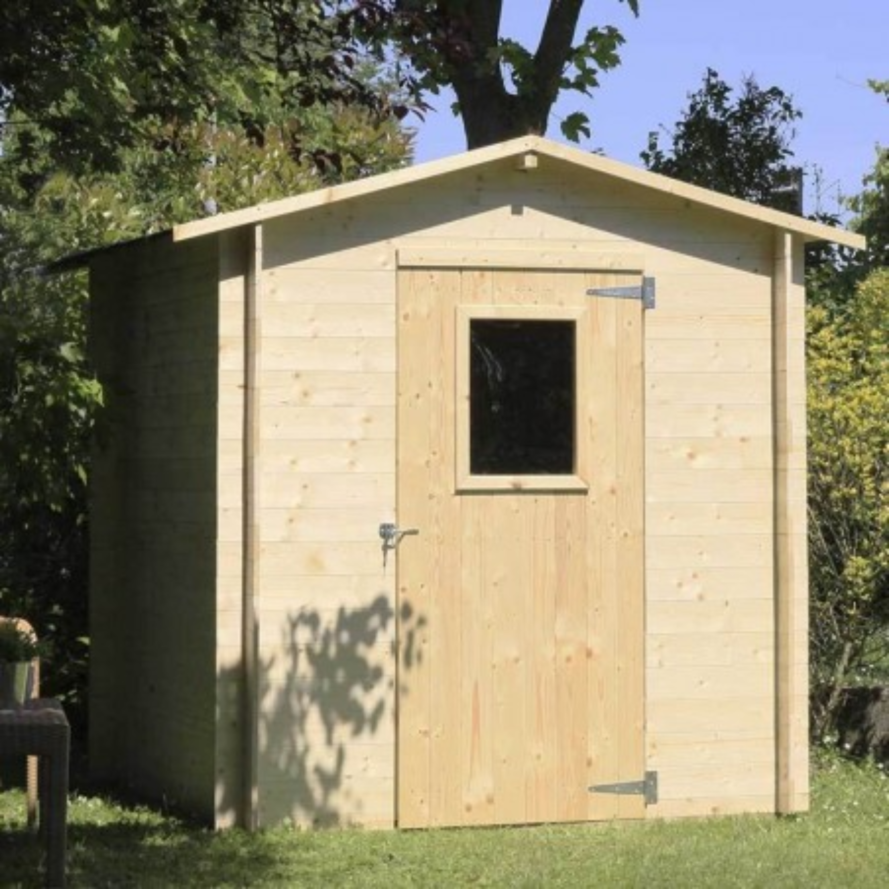 Casetta in legno da giardino abete grezzo Regis mt2x2x2h