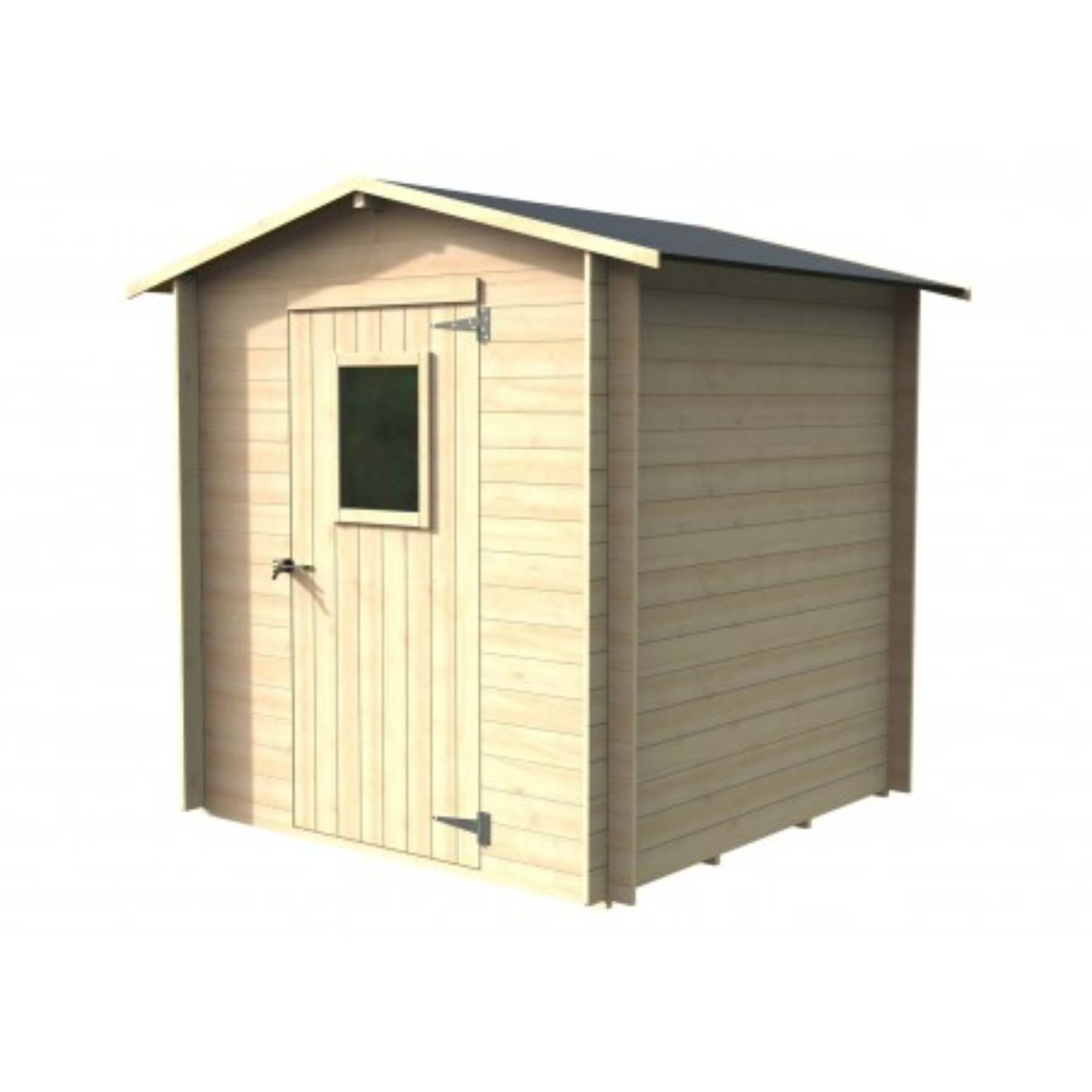 Casetta in legno da giardino abete grezzo Regis mt2x2x2h
