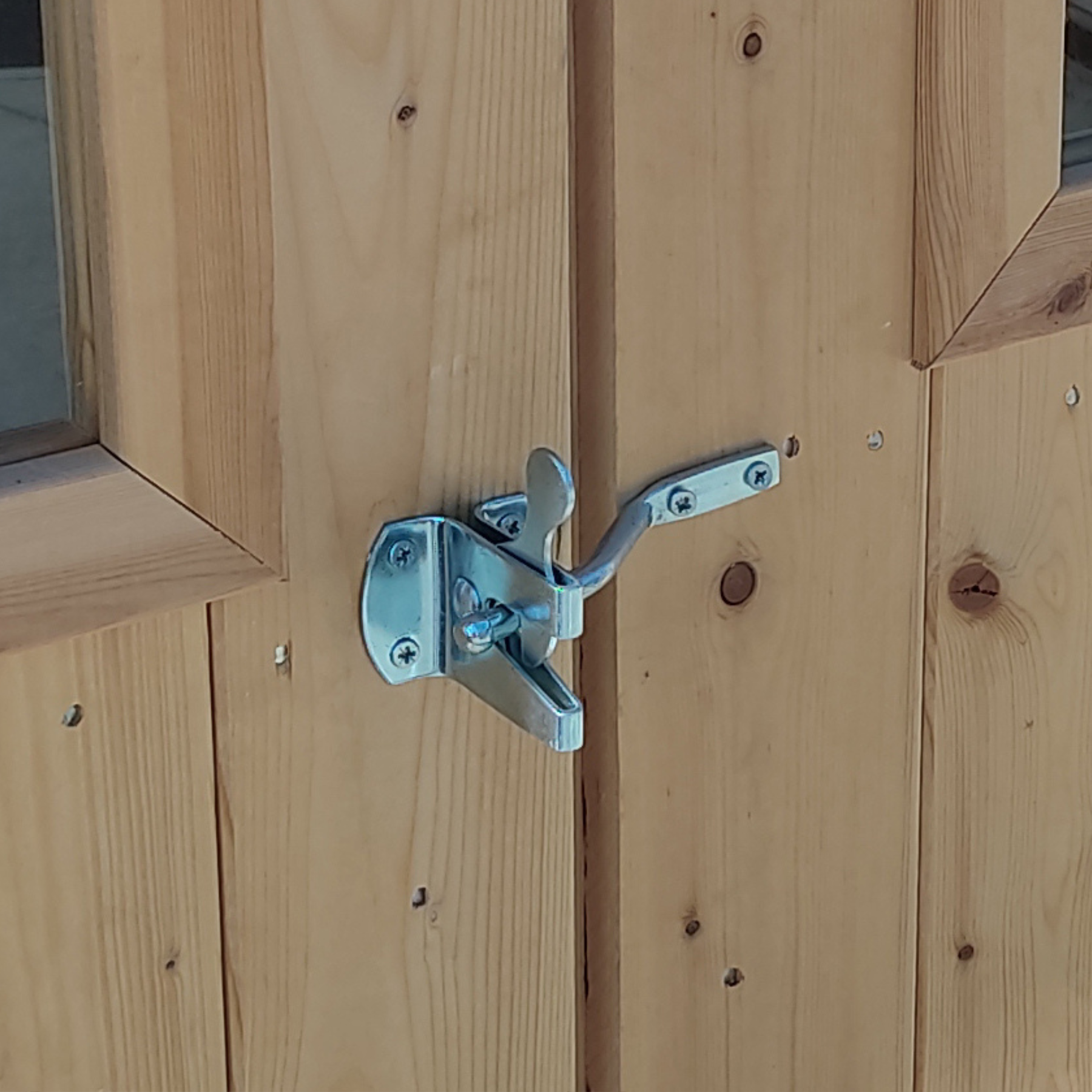 Casetta in legno da giardino doppia porta finestrata "Hobby" cm 200x200 200h