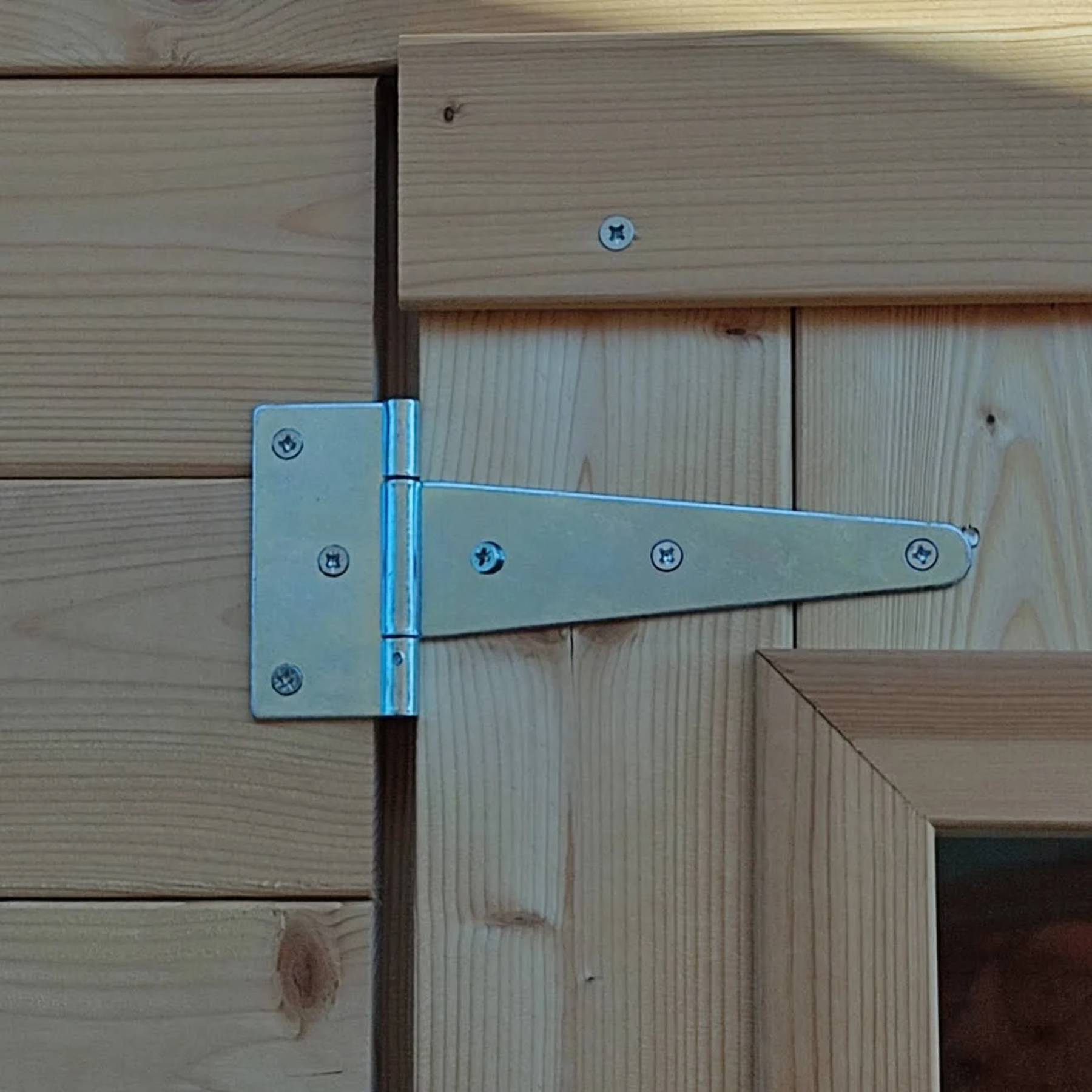 Abri de jardin en bois avec porte double fenêtre "Hobby" 200x200 cm 200h