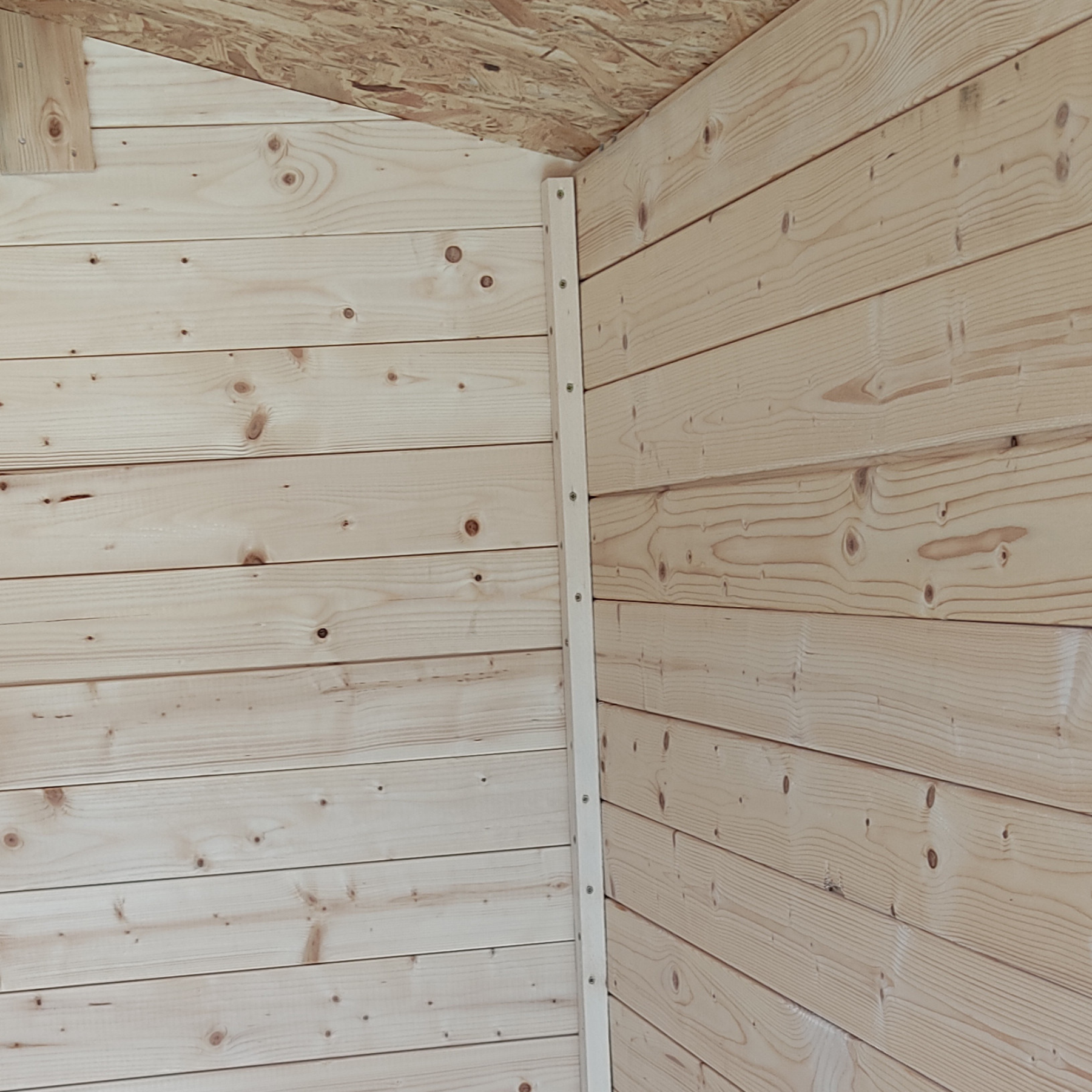 Abri de jardin en bois avec porte double fenêtre "Hobby" 200x200 cm 200h