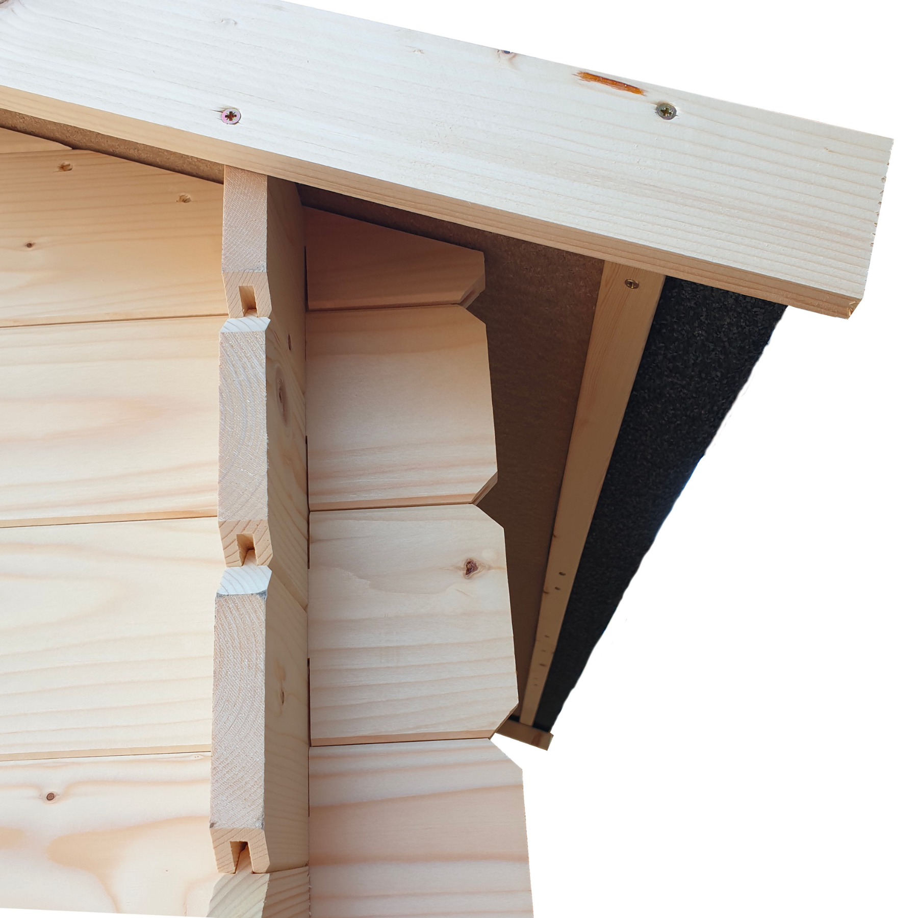 Abri de jardin en bois avec porte double fenêtre "Hobby" 200x200 cm 200h
